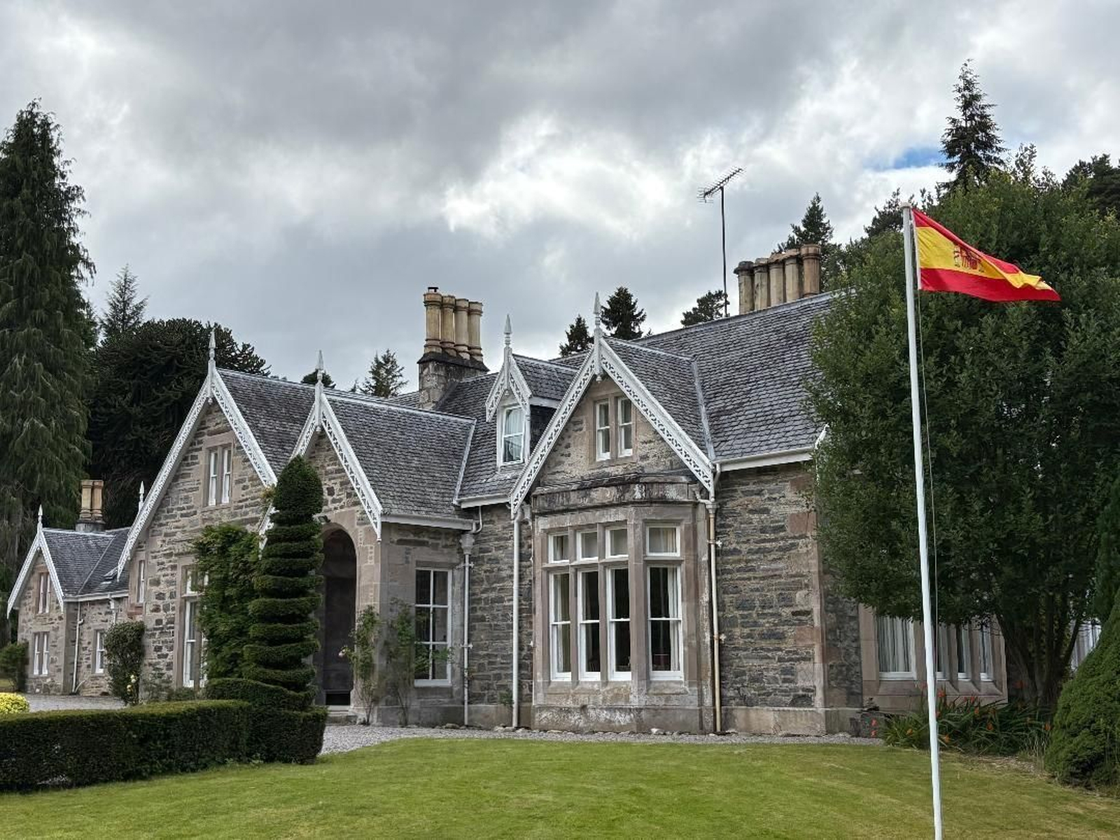 La fachada conserva la última reforma realizada del clan Mackenzie.