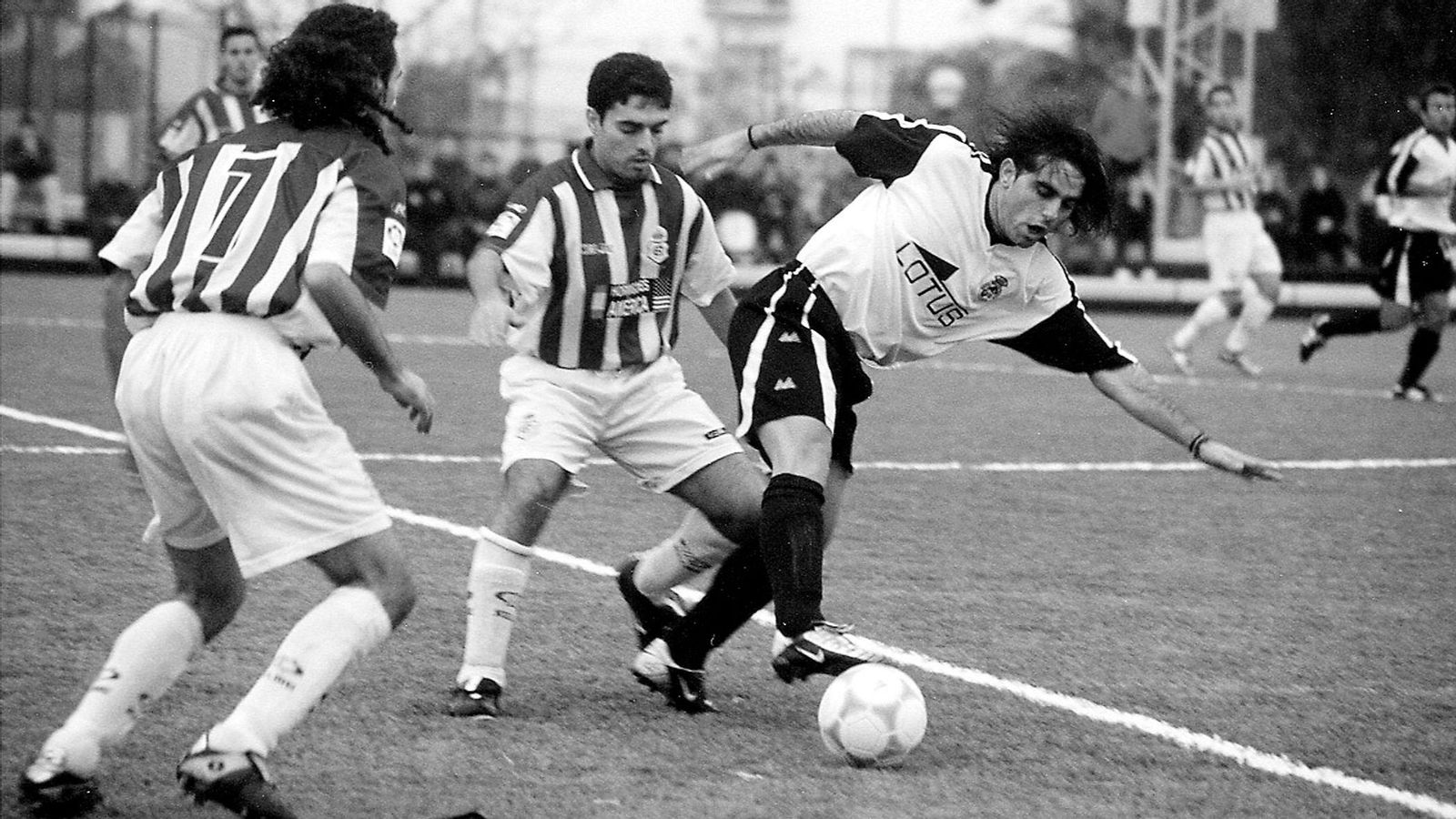 Emilio Fajardo, en su etapa como jugador de la Balona