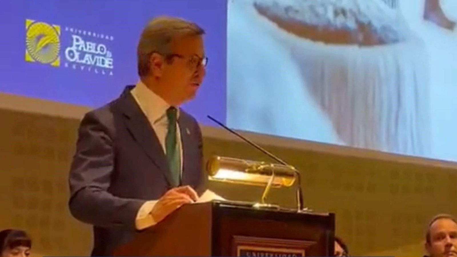 Paradela en el momento del boicot.