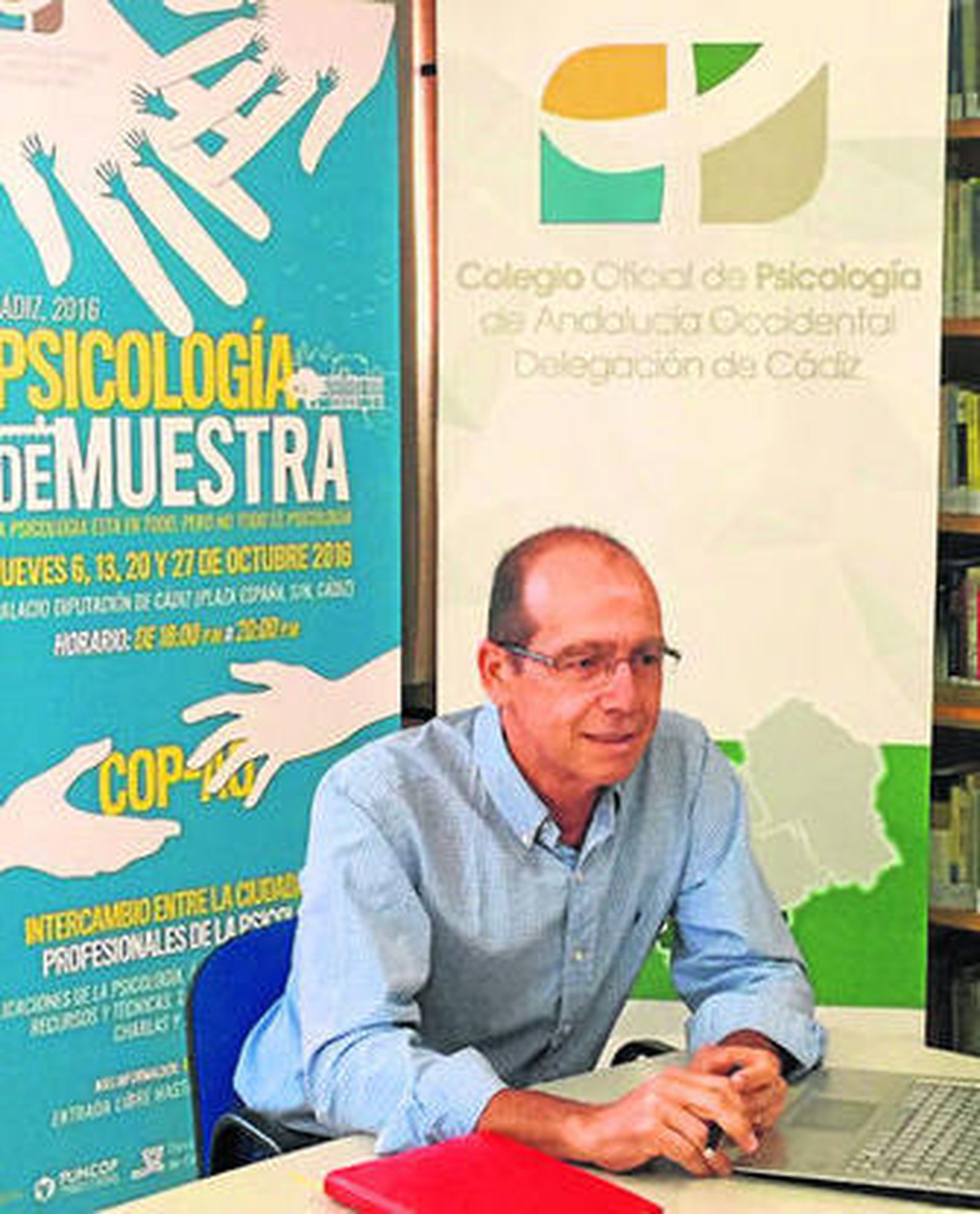 Jerónimo Acosta, presidente de la Delegación de Cádiz del Colegio de Psicología de Andalucía Occidental.