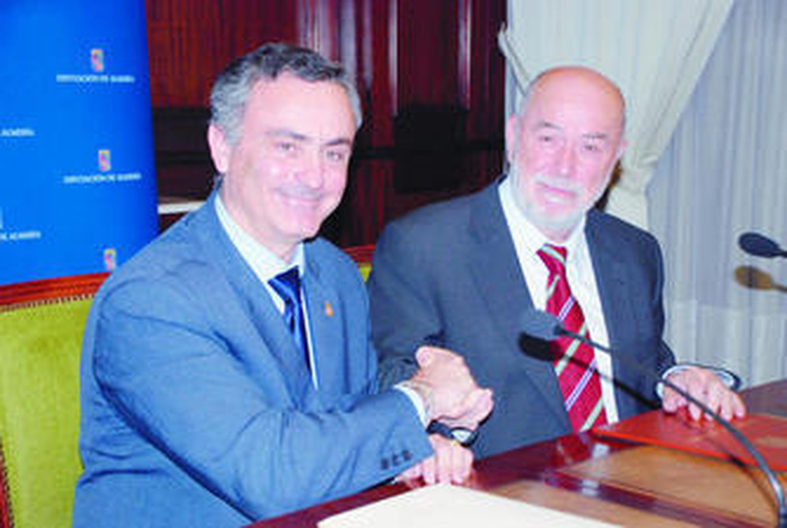 Juan Carlos Usero junto a Pedro Molina en Diputación.
