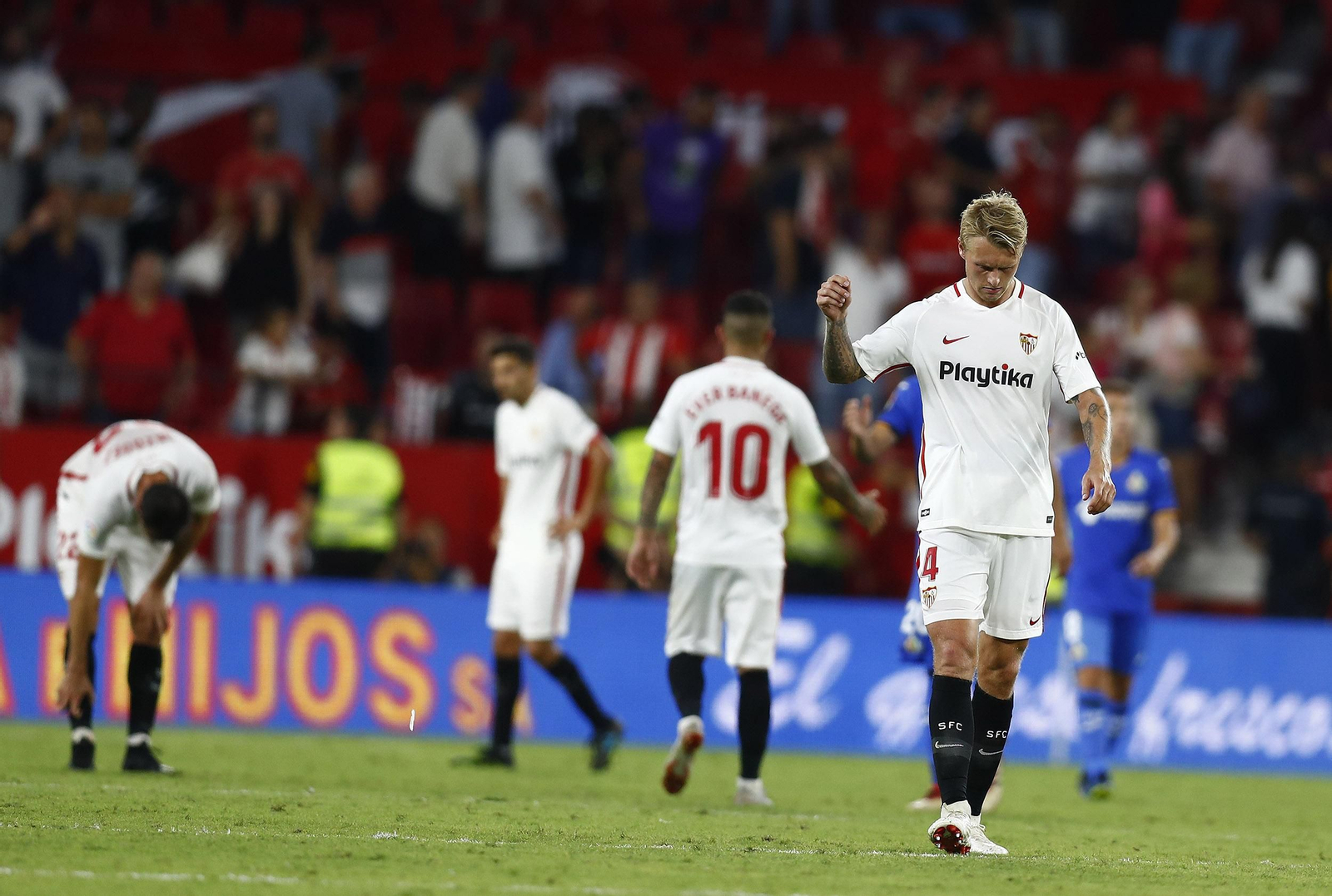 Kjaer, tras un partido ante el Getafe.