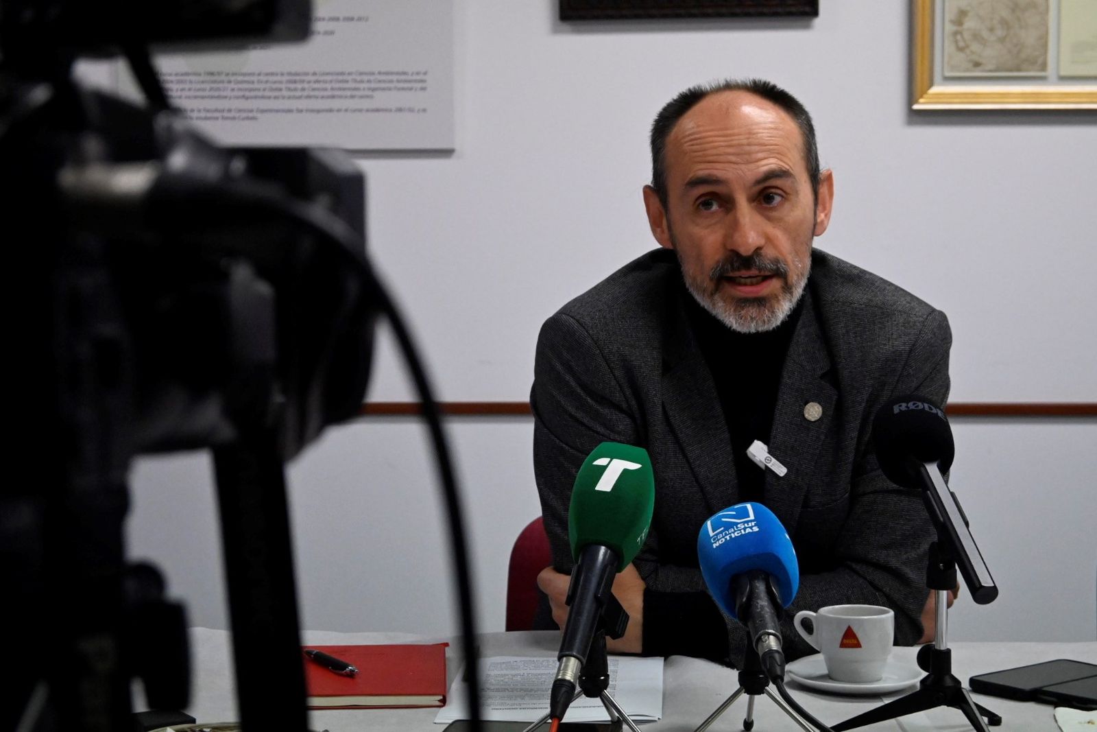 José Rodríguez Quintero, candidato para rector de la Universidad de Huelva.