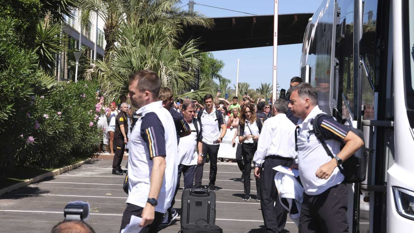 La llegada del Real Madrid a Almería en imágenes