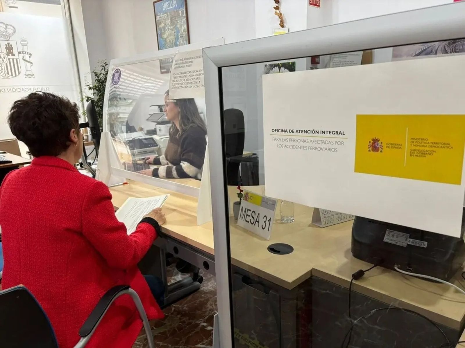 Oficina de atención a afectados por el accidente de Adamuz.