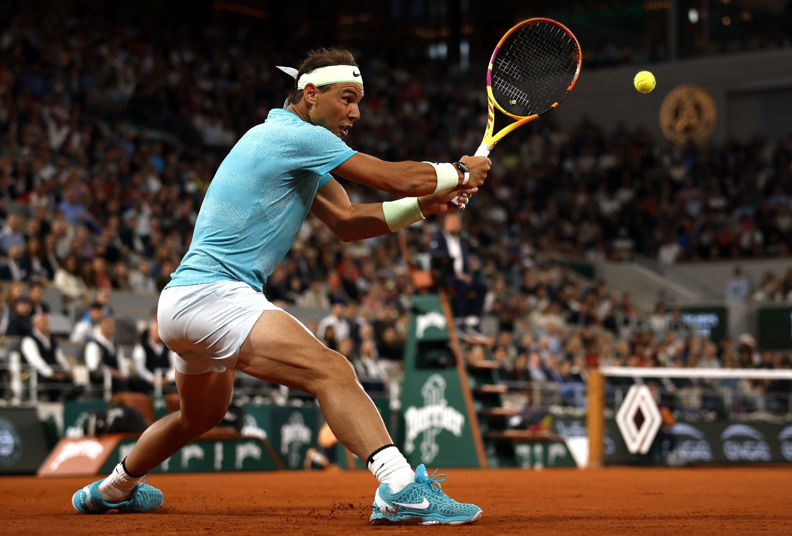 Nadal, en su partido con Zverev.