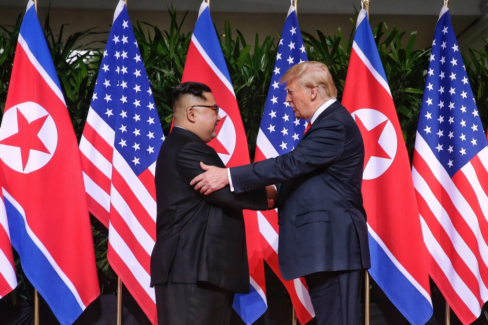 Las imágenes del encuentro entre Kim Jong-un y Trump