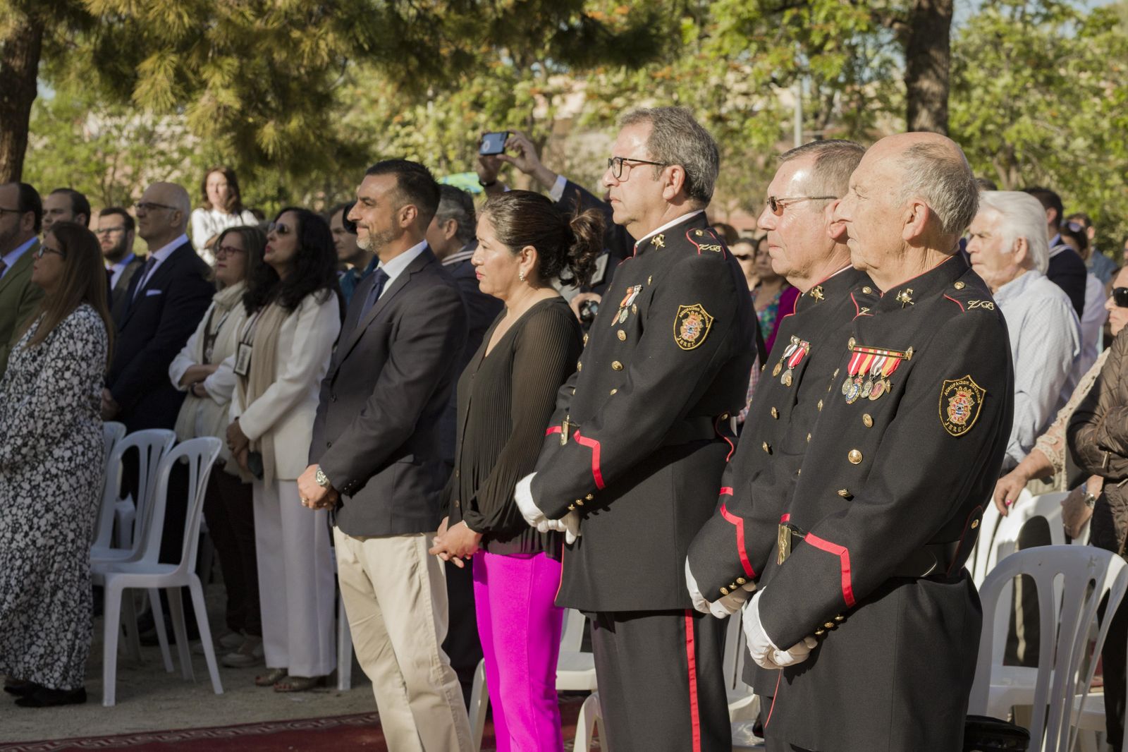 Misa de campaña frente a la parroquia del Cristo de la Sed con la Virgen del Carmen