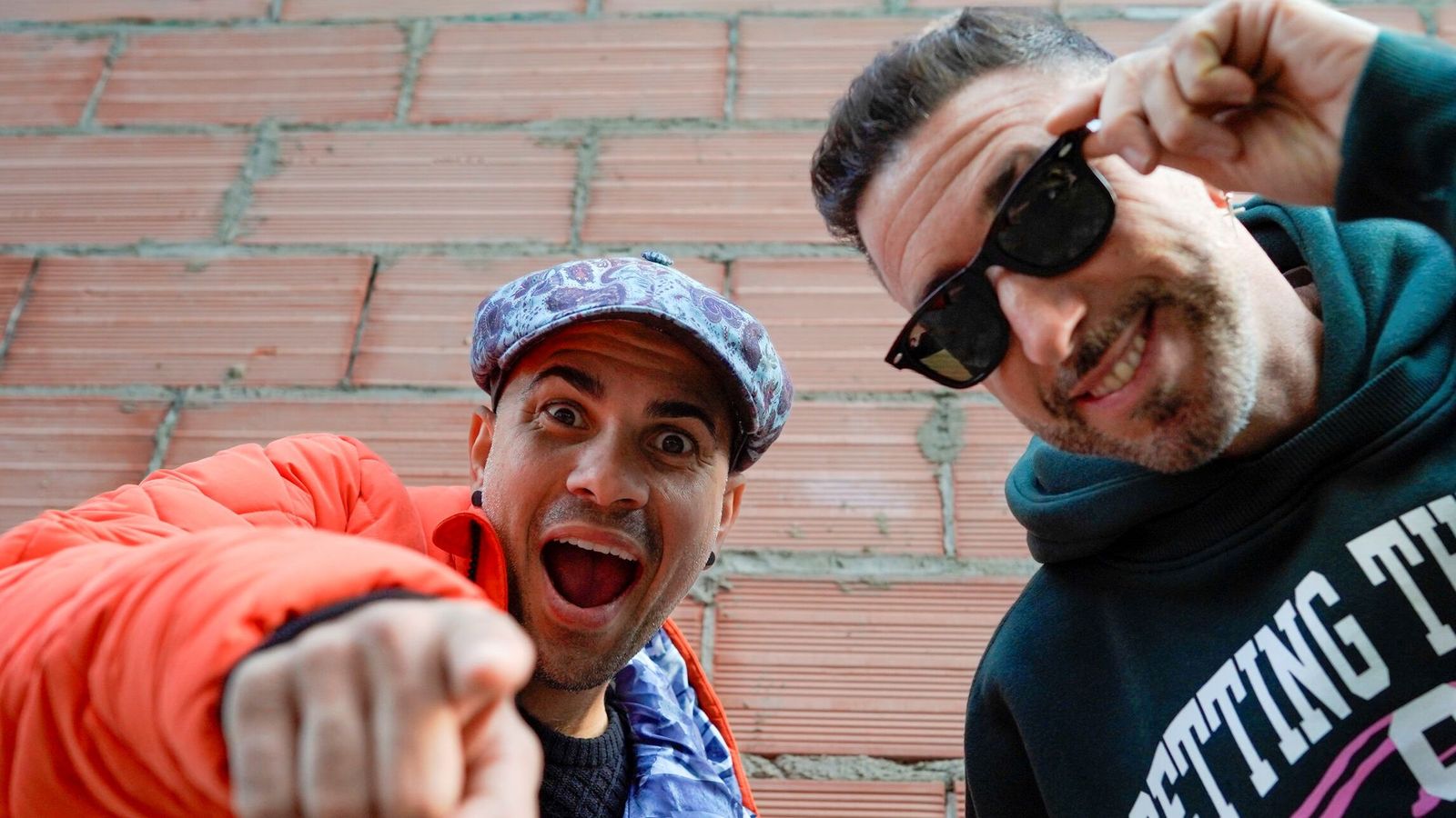 Iván Torres y Javier Moreno, integrantes del grupo Efecto Pasillo, durante la entrevista