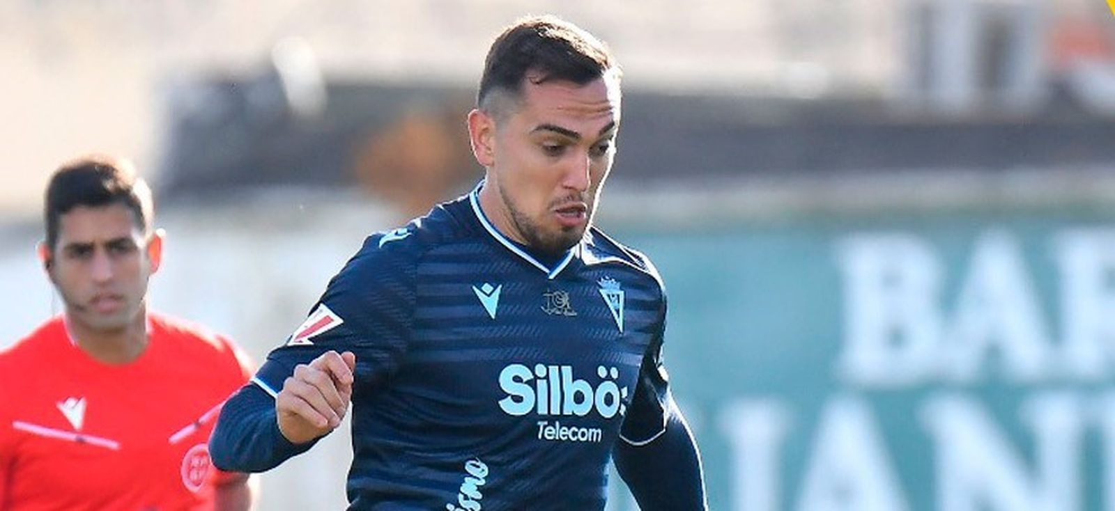 Escalante en el partido contra el Sanluqueño.