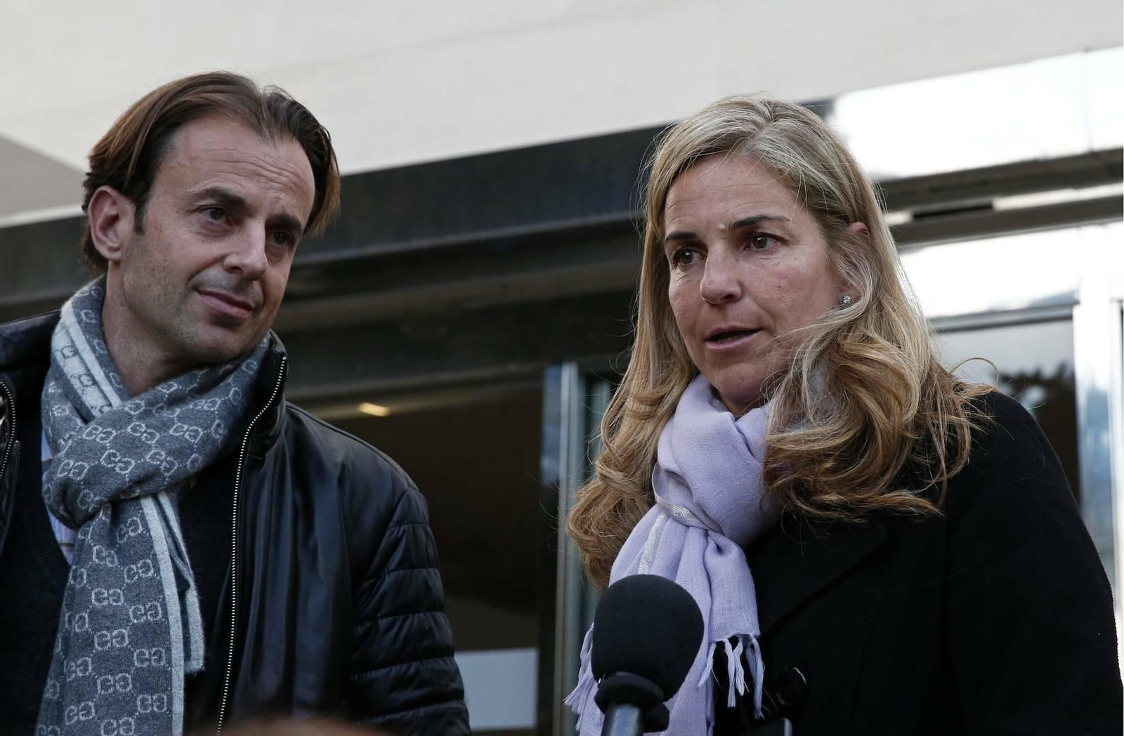 Arantxa Sánchez Vicario y su ex, en una imagen de archivo.