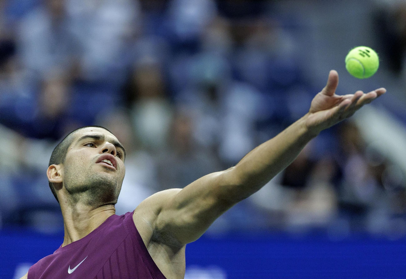 Las fotos del demoledor Alcaraz en la segunda ronda del US Open