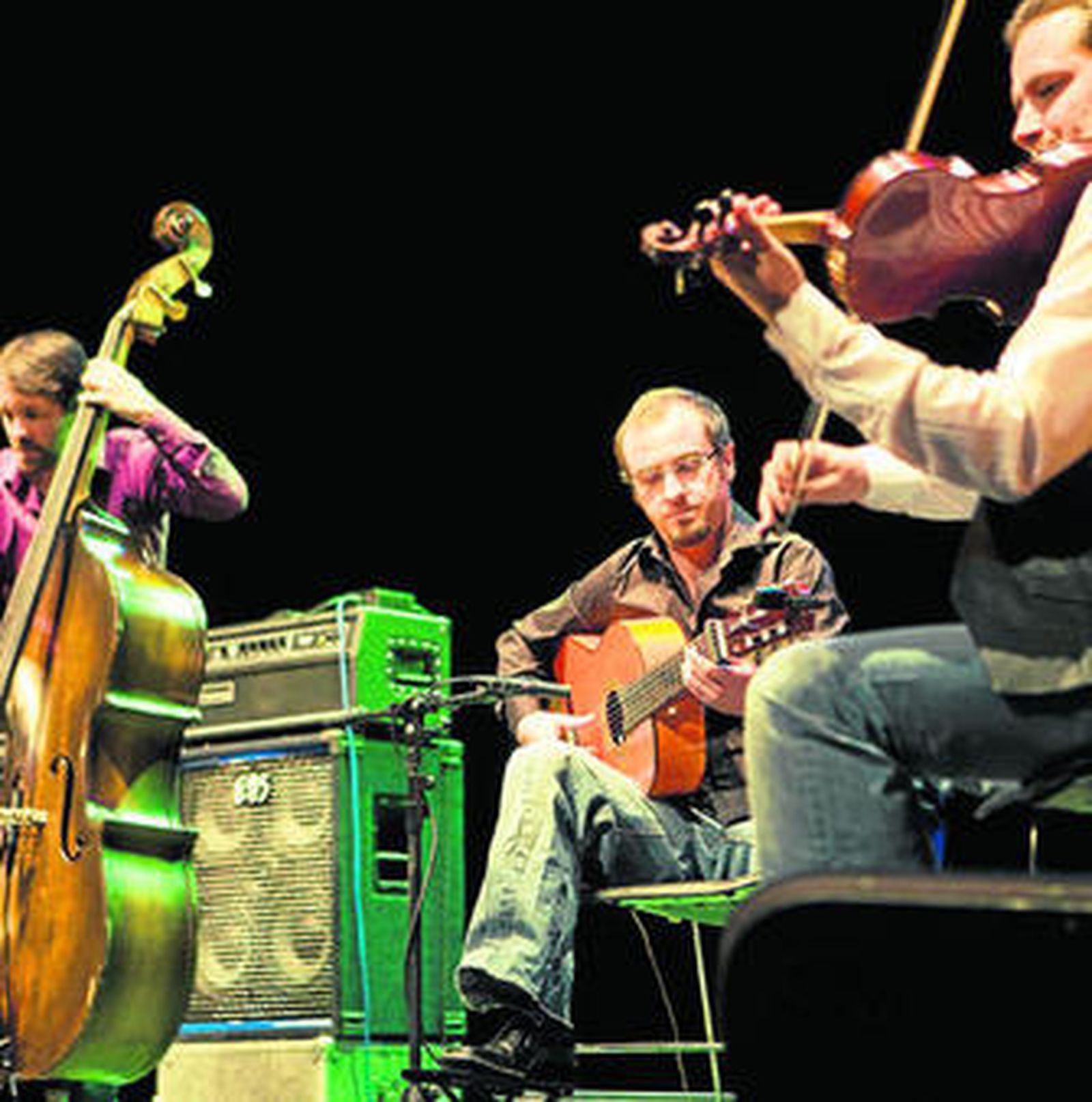 Empezando por la izquierda: Pablo Martín, El Bolita y Alexis Lefevre.