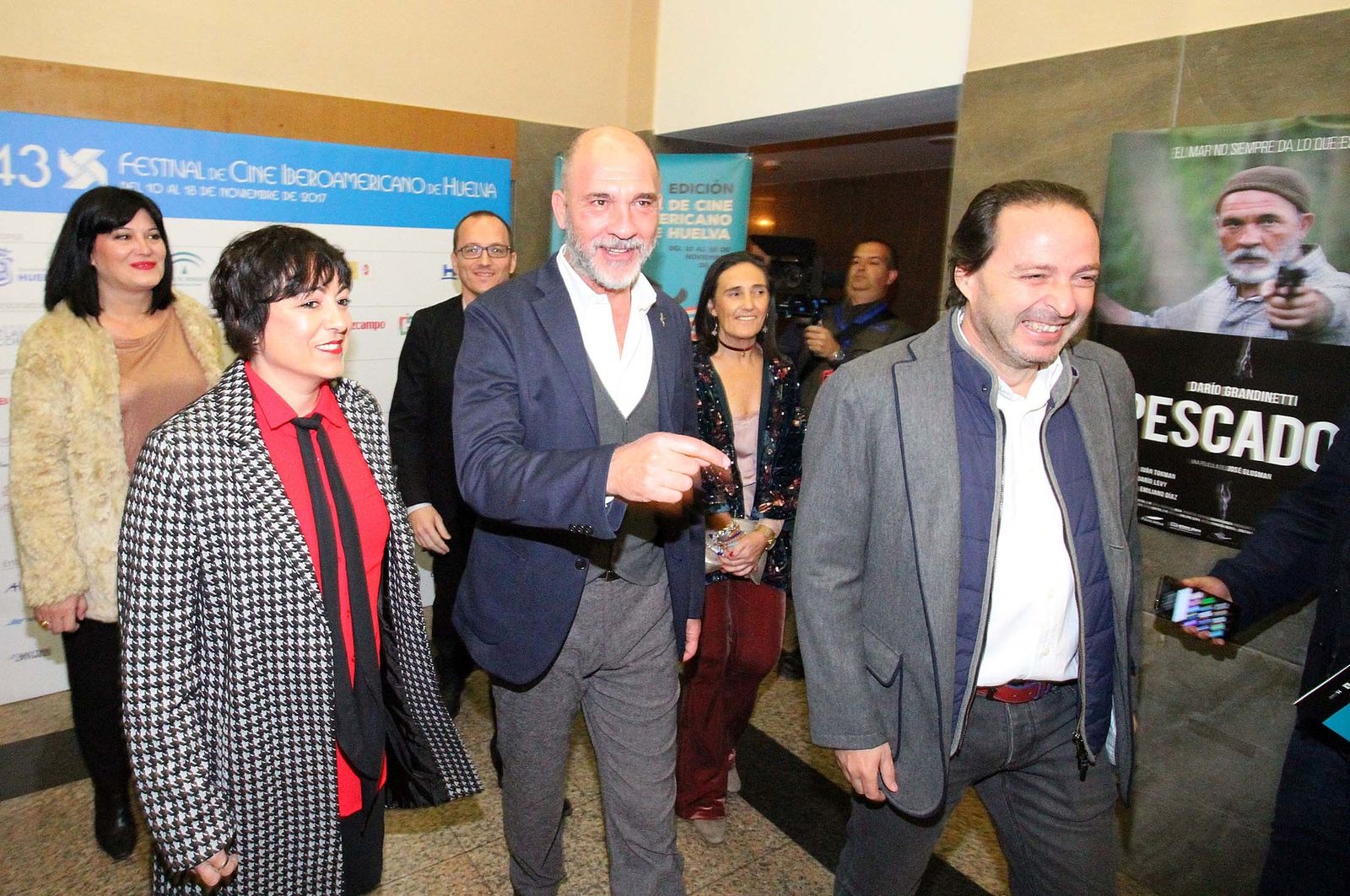 Imágenes de la entrega del premio Ciudad de Huelva a Darío Grandinetti.