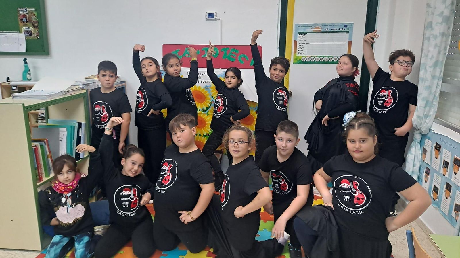 Alumnos del CEIP La Ina.