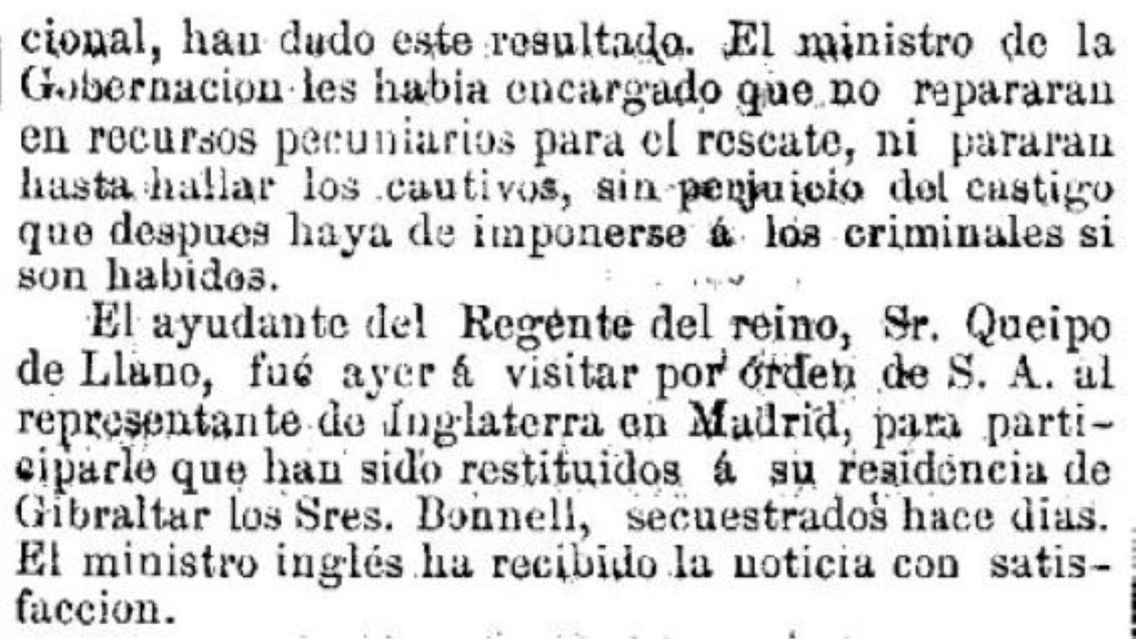 El secuestro de los subditos británicos se convierte en un asunto diplomático.