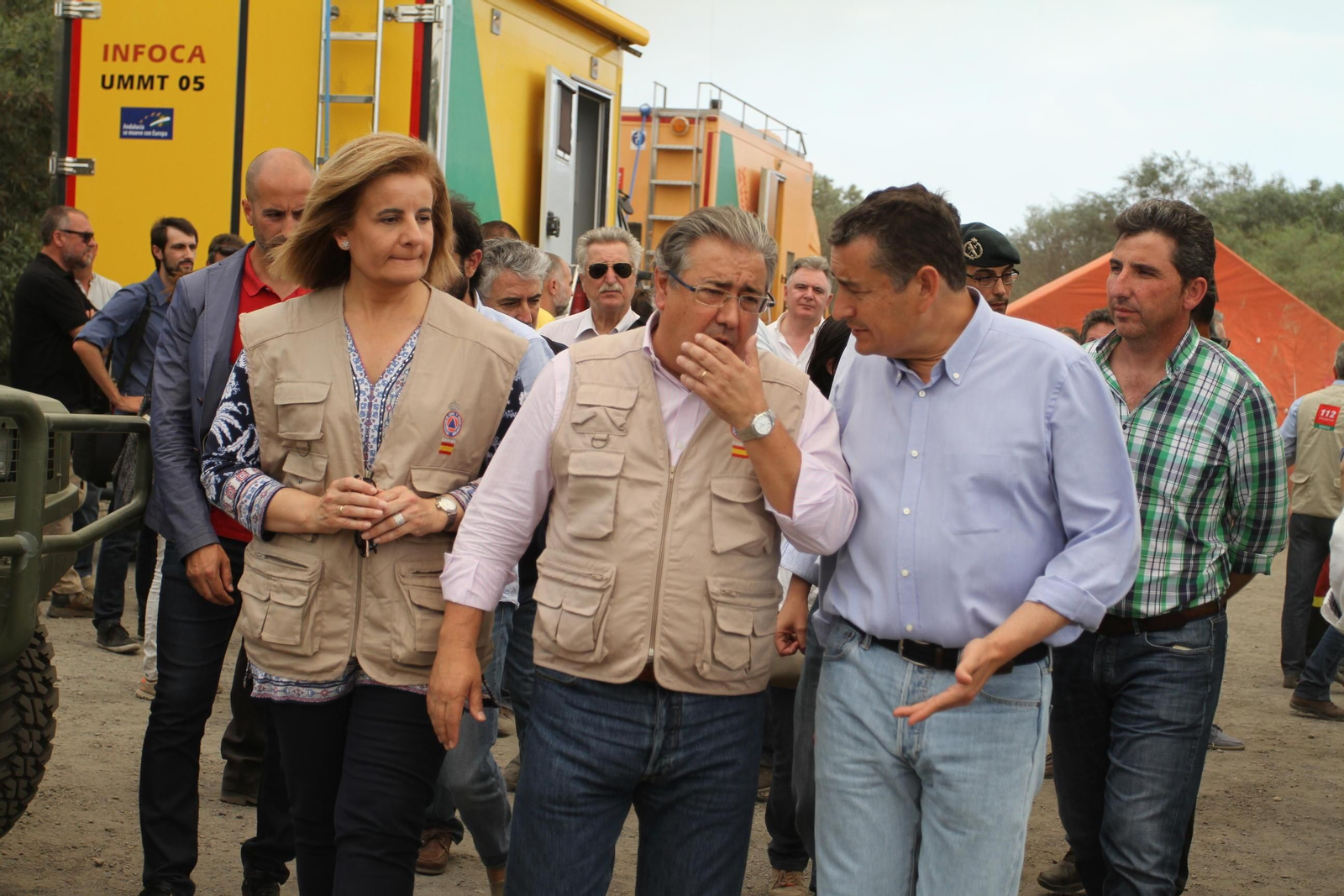 Las imágenes del incendio en Moguer y Mazagón