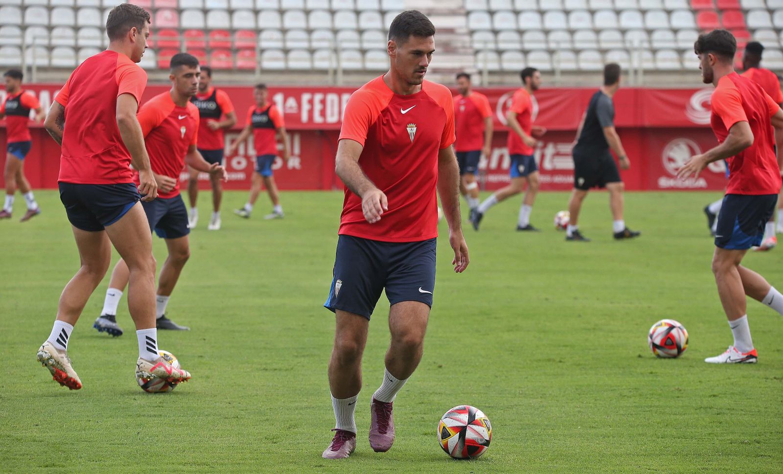 Stefan Milosevic, en un entrenamiento en el Mirador.