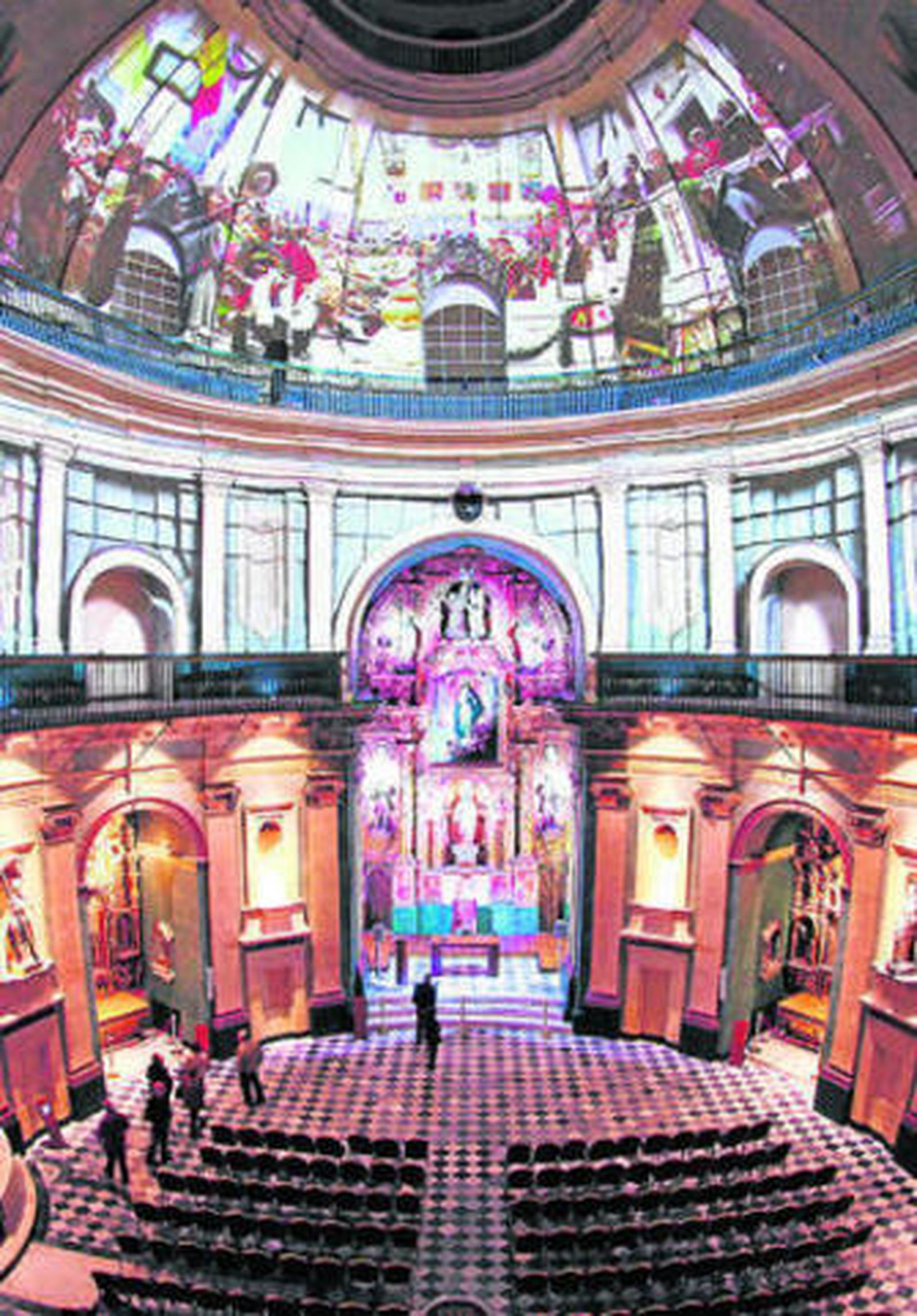 Imagen del interior del Oratorio de San FeLipe Neri, que ya ha vuelto a manos del Obispado.