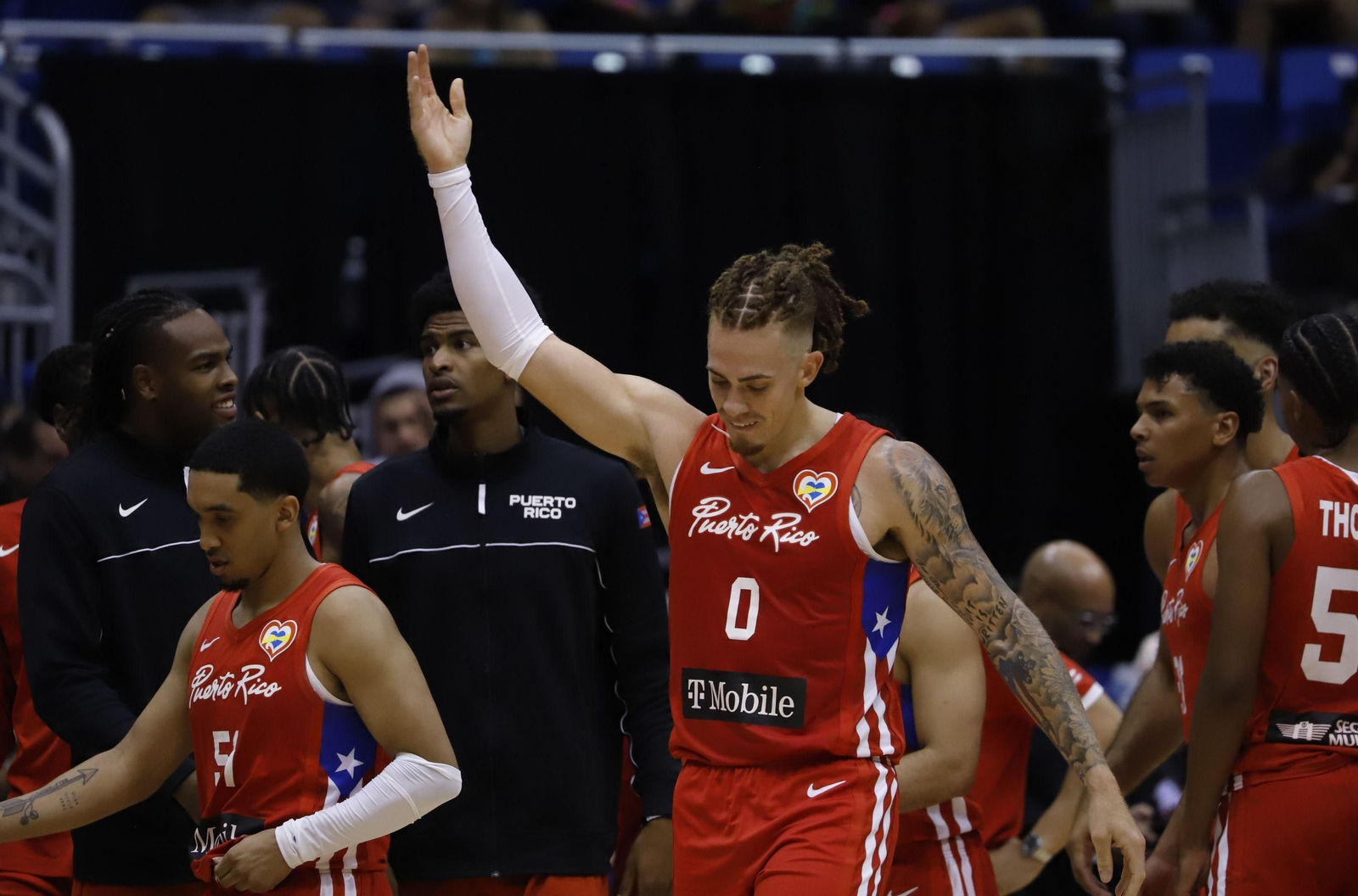 Isaiah Pineiro, en acción con Puerto Rico.