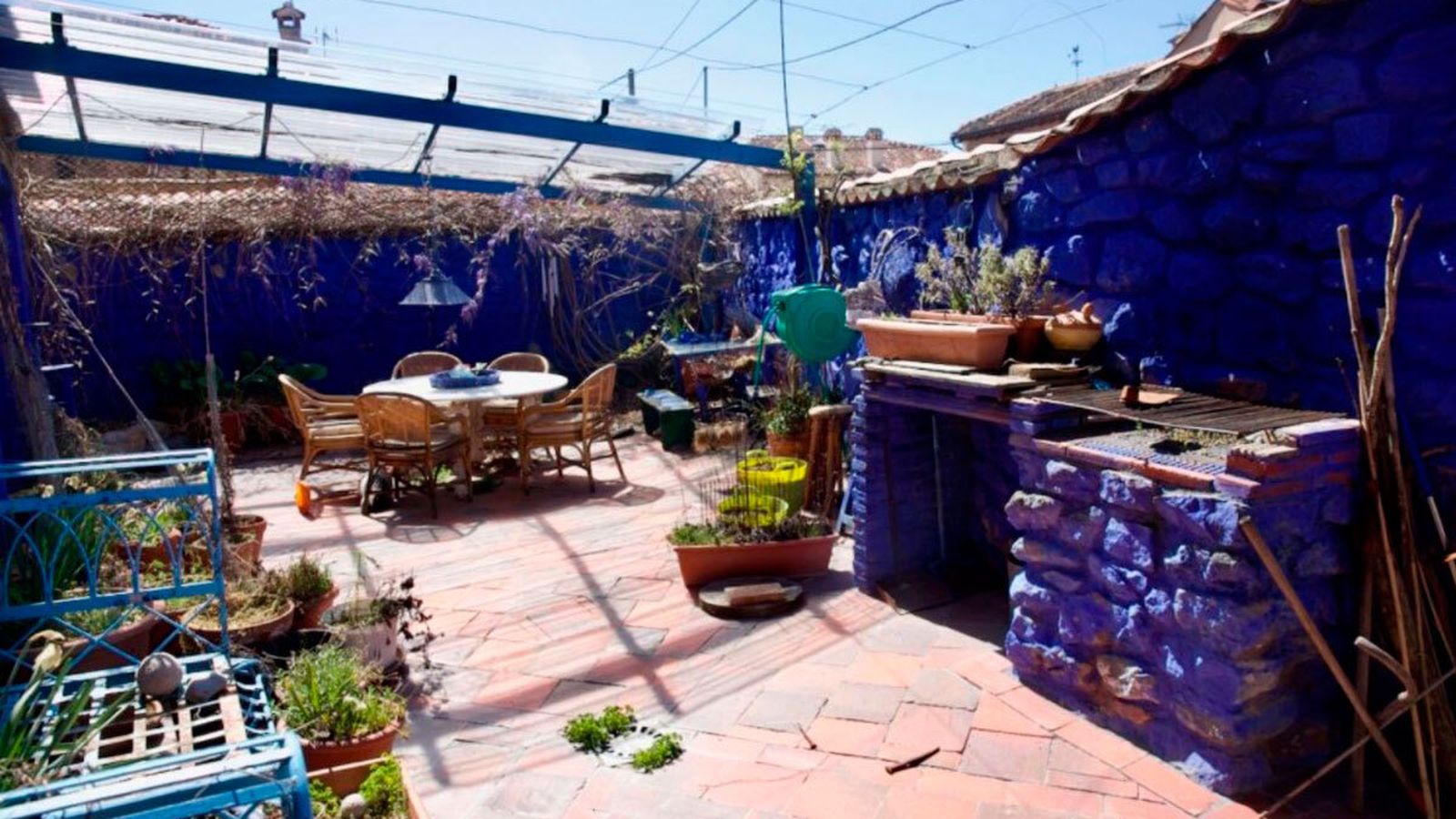 Patio de la 'Casa Azul'.