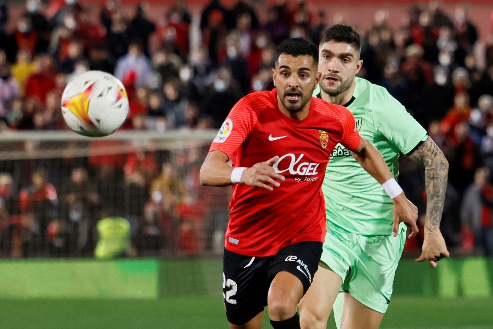 Ángel Rodríguez, en un partido del Mallorca de la pasada temporada.