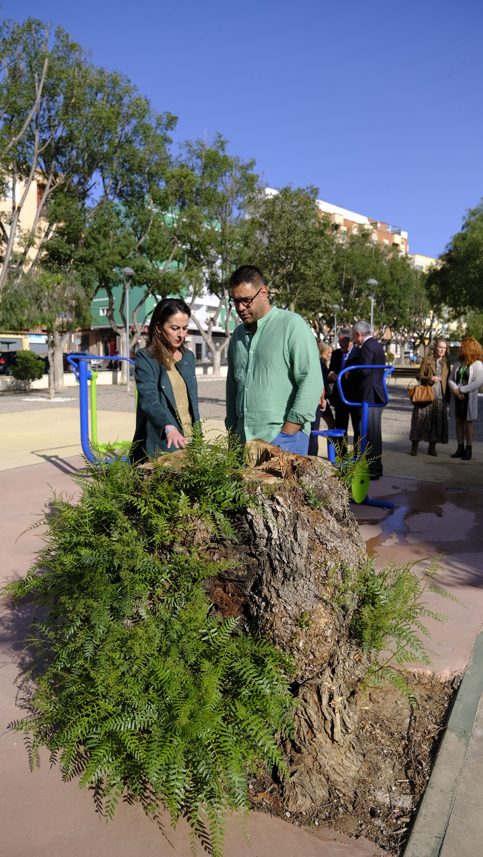 Imágenes del nuevo parque en el entorno de la Bola Azul