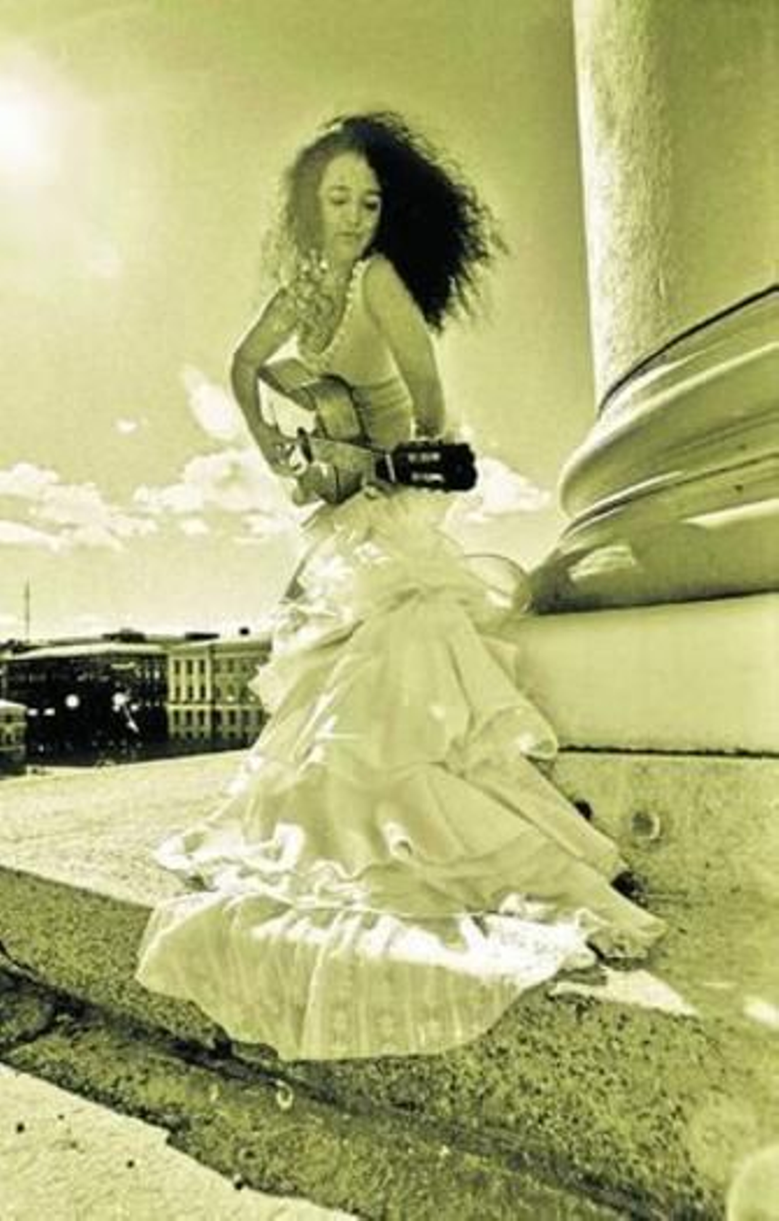 Cinta Hermo en una de las fotografías que se realizó para su segundo trabajo discográfico.