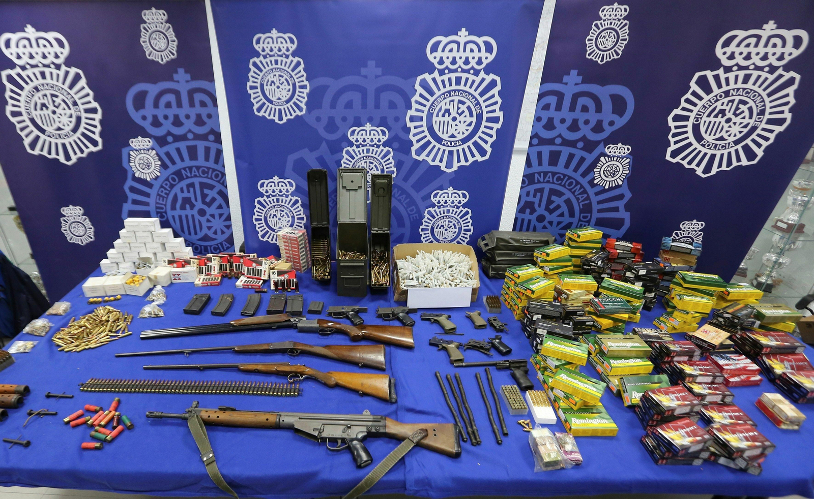 Detalle del material incautado