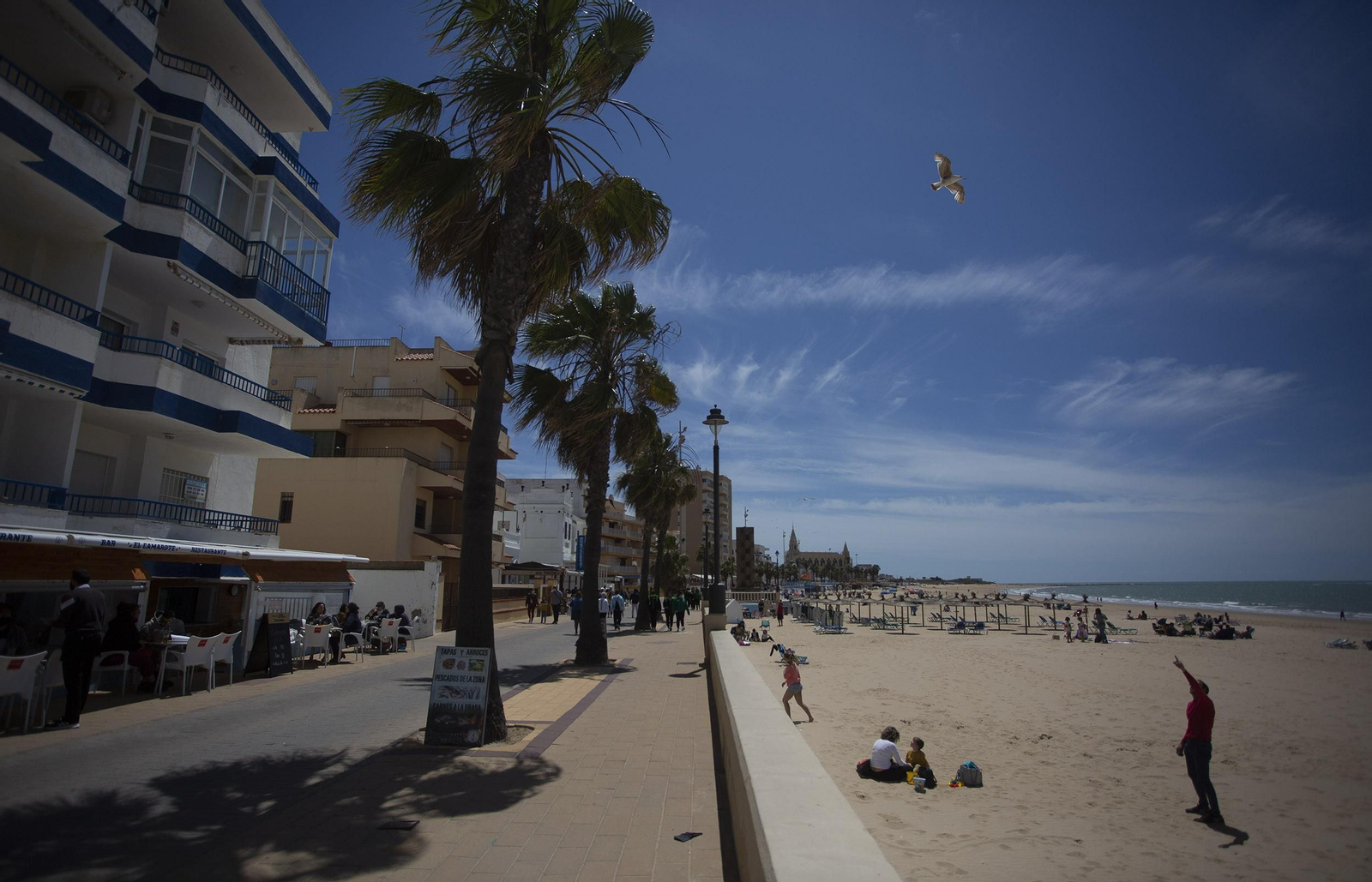 Las imágenes de la playa de Chipiona