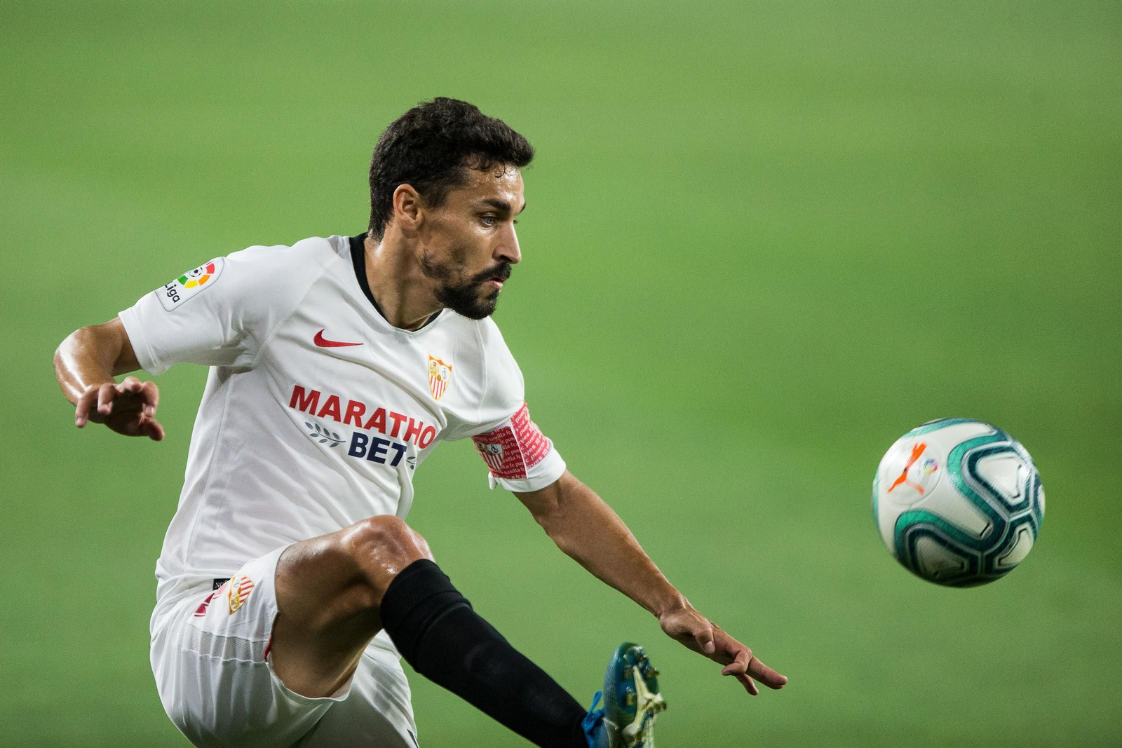 Jesús Navas, incombustible en la banda derecha del Sevilla FC.