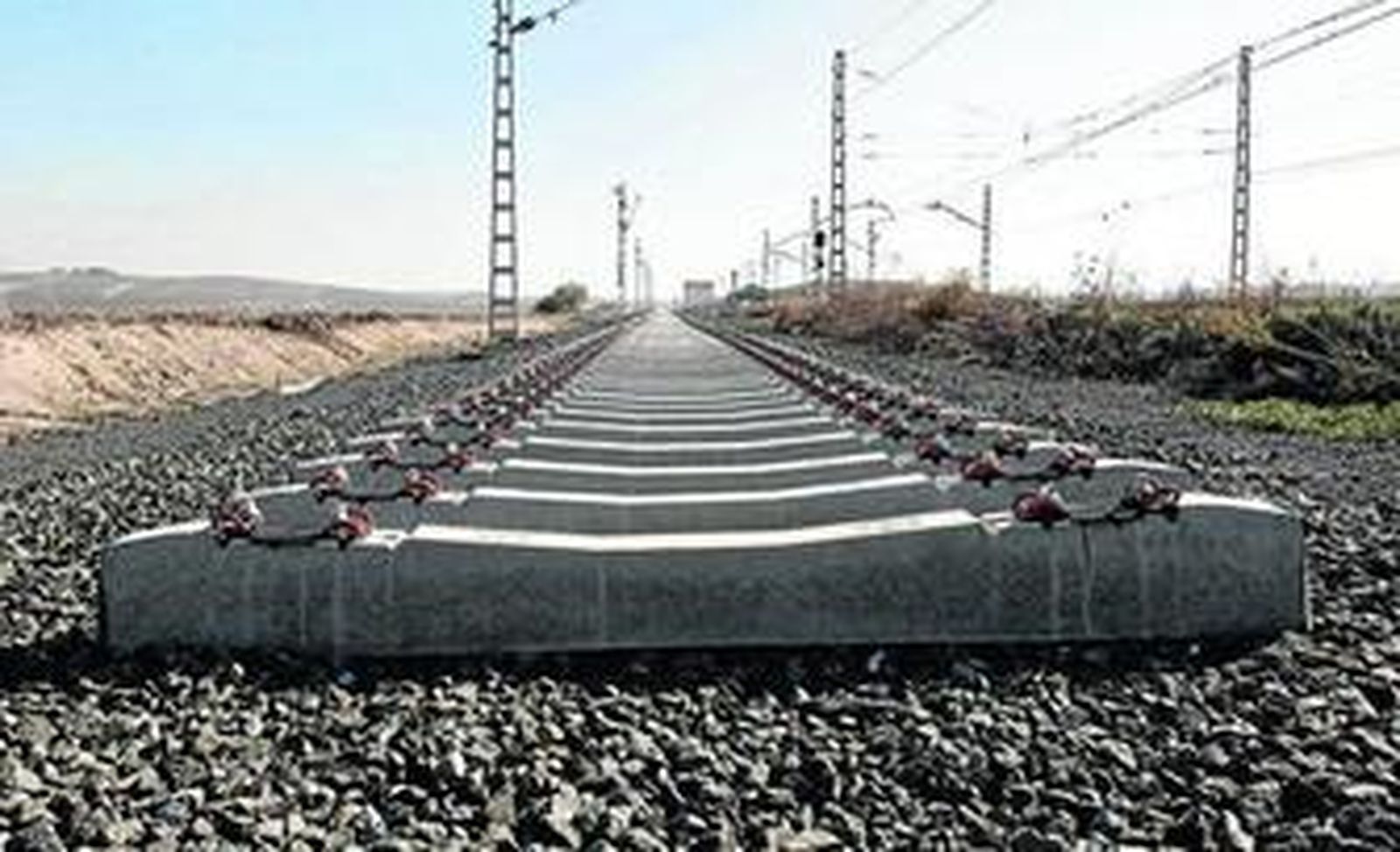 Uno de los tramos de vía que se encuentran sin continuación.