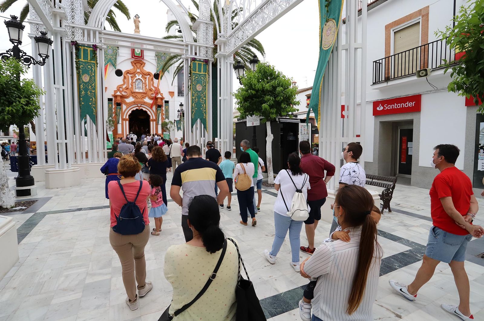 Imágenes de la Virgen del Rocío en el Lunes de Pentecostés 2020