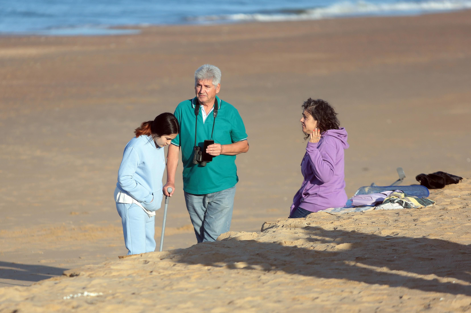 Imágenes del ambiente para ver el lanzamiento del cohete Miura 1