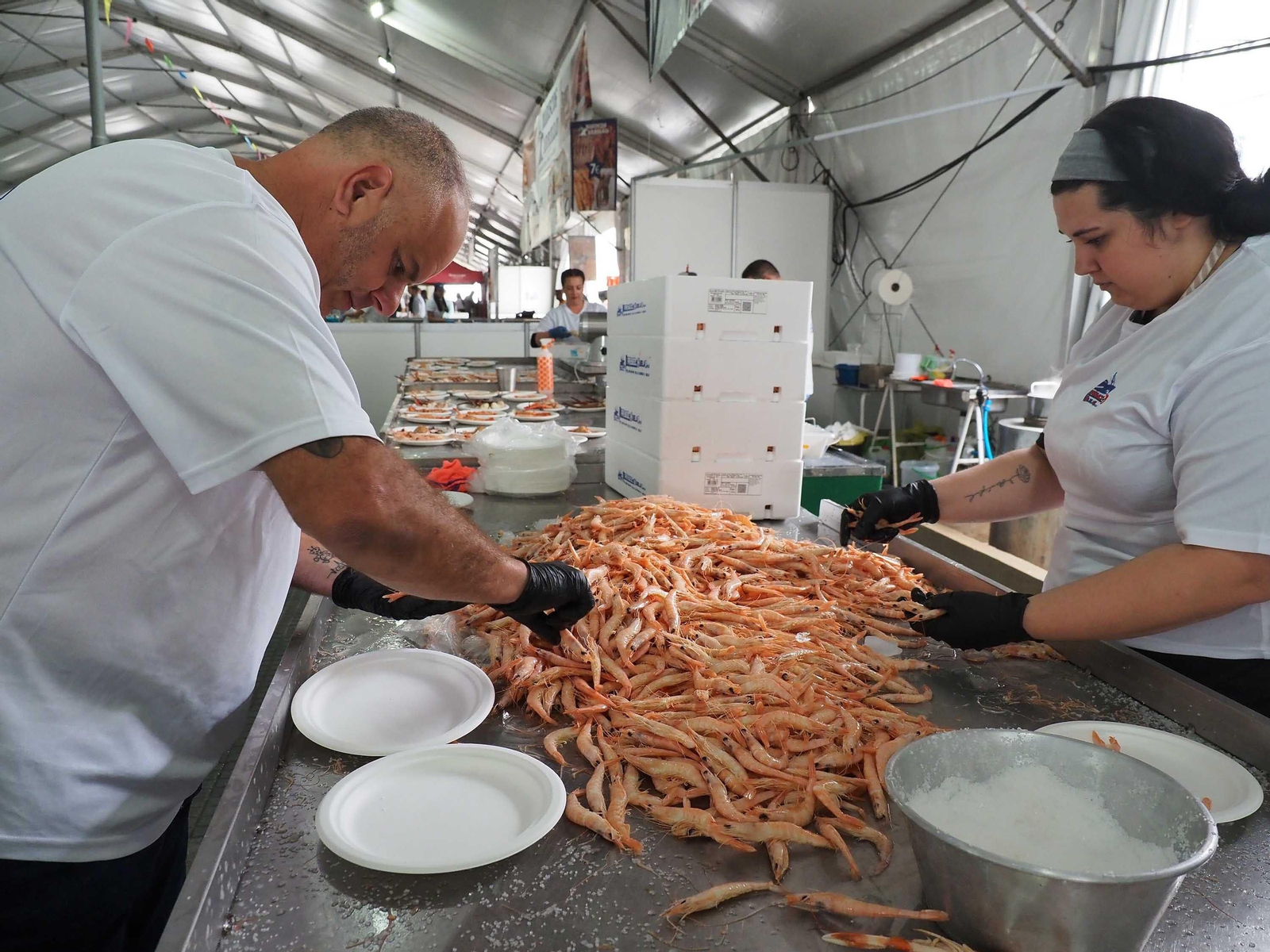 Las mejores fotografías del primer día de la Feria de la Gamba de Punta Umbría