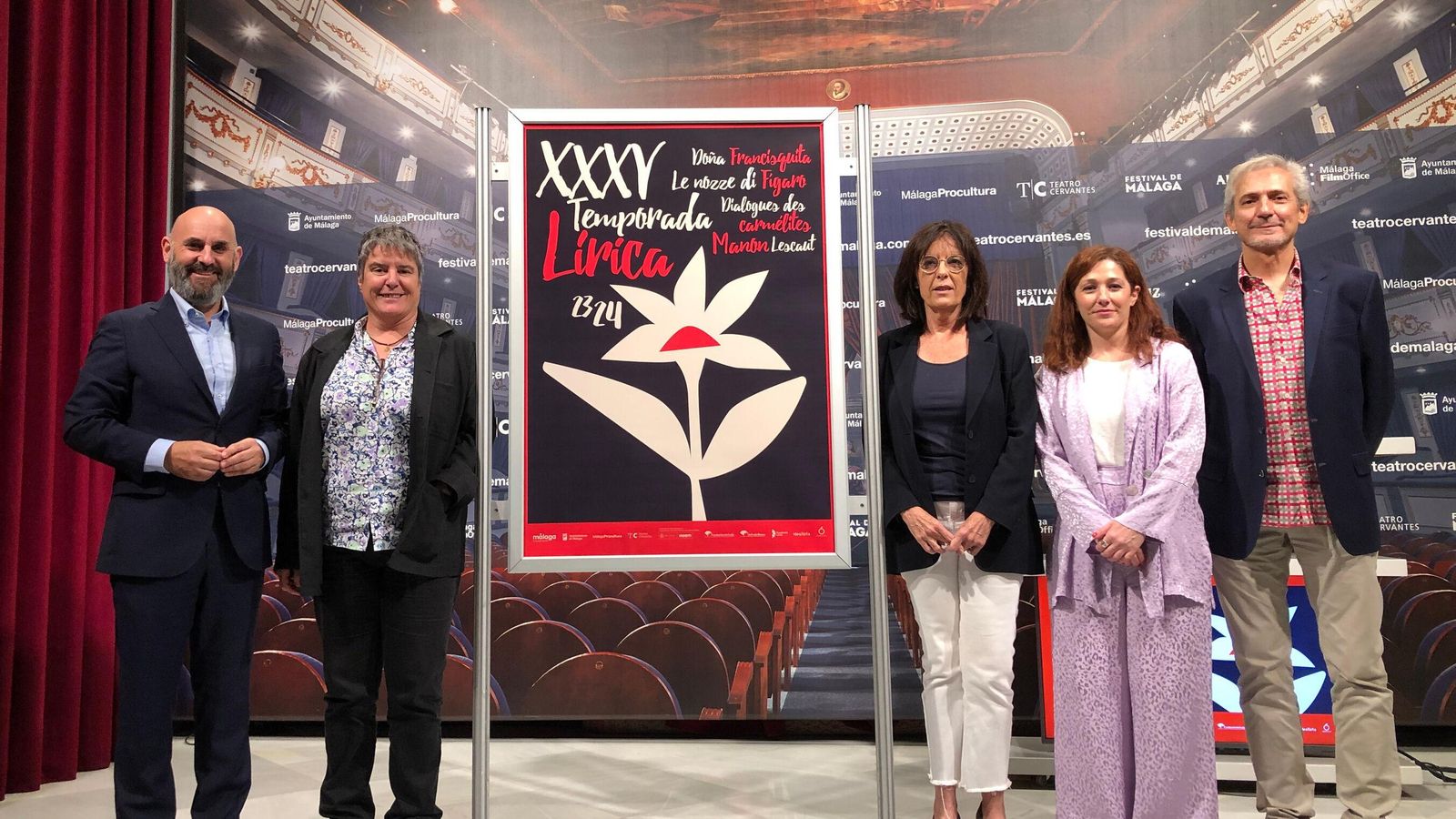 La presentación de la programación.