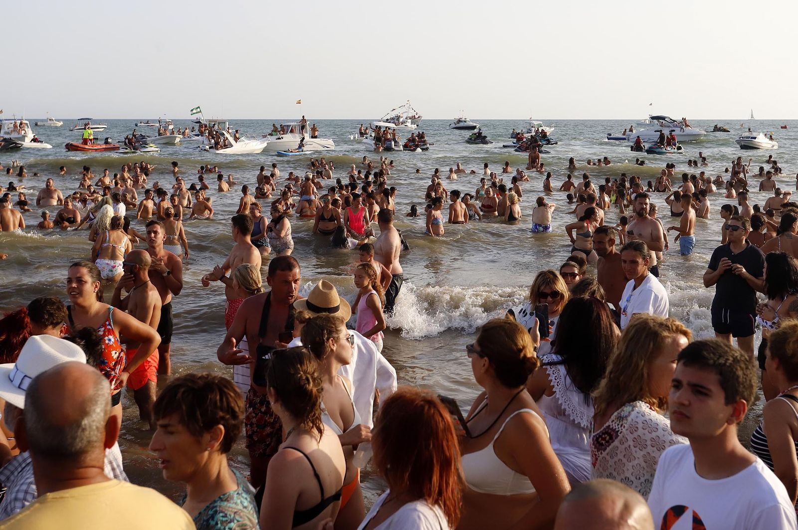 Imágenes de la procesión de la Virgen del Carmen en Punta Umbría