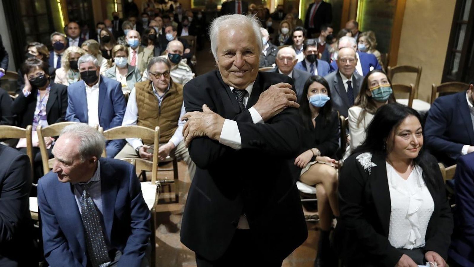 Manuel Benítez, 'El Cordobés', en la presentación de su fundación para mantener la tauromaquia.