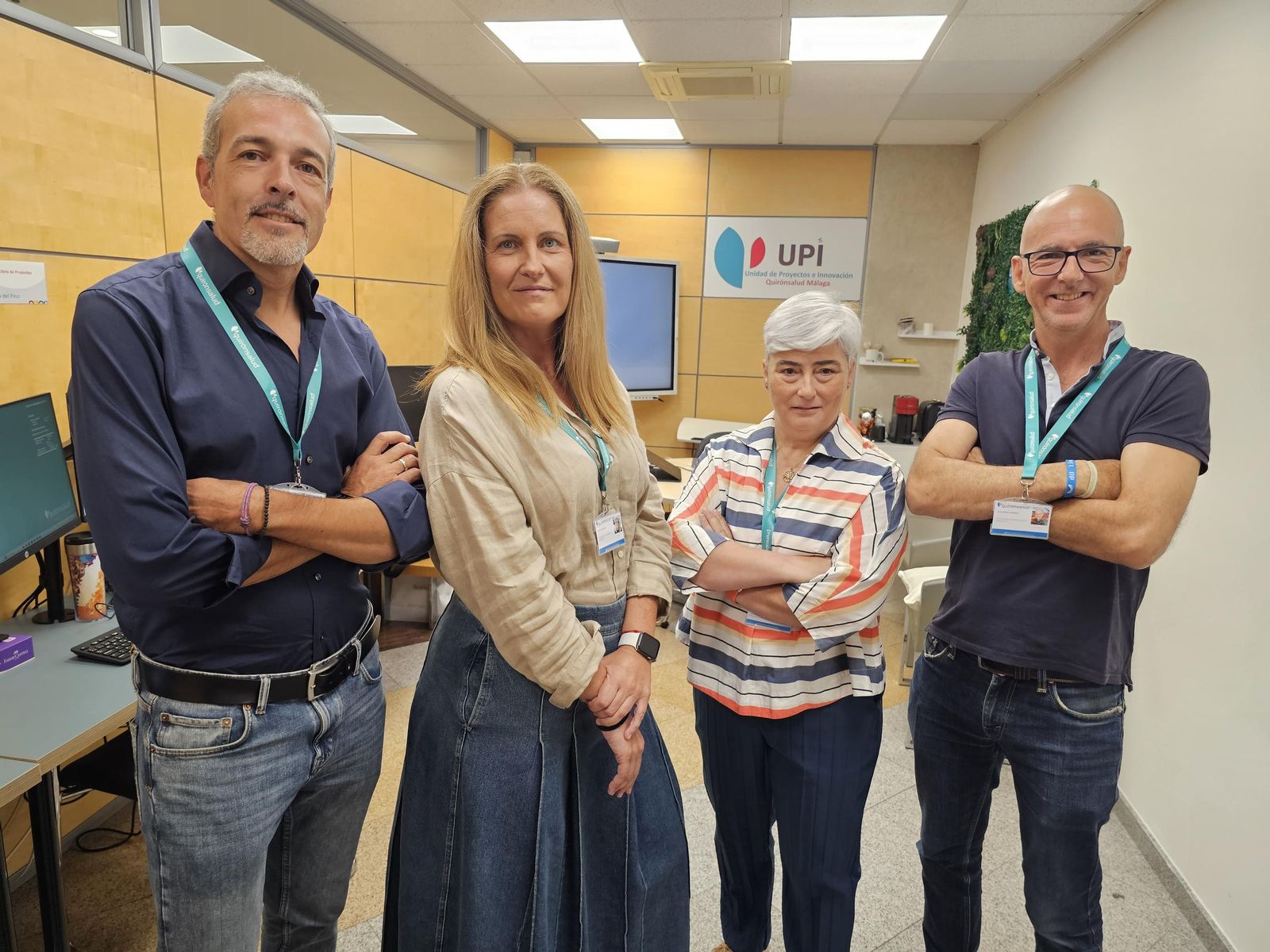 Equipo de la Unidad de Proyectos e Innovación del hospital Quirónsalud de Málaga.