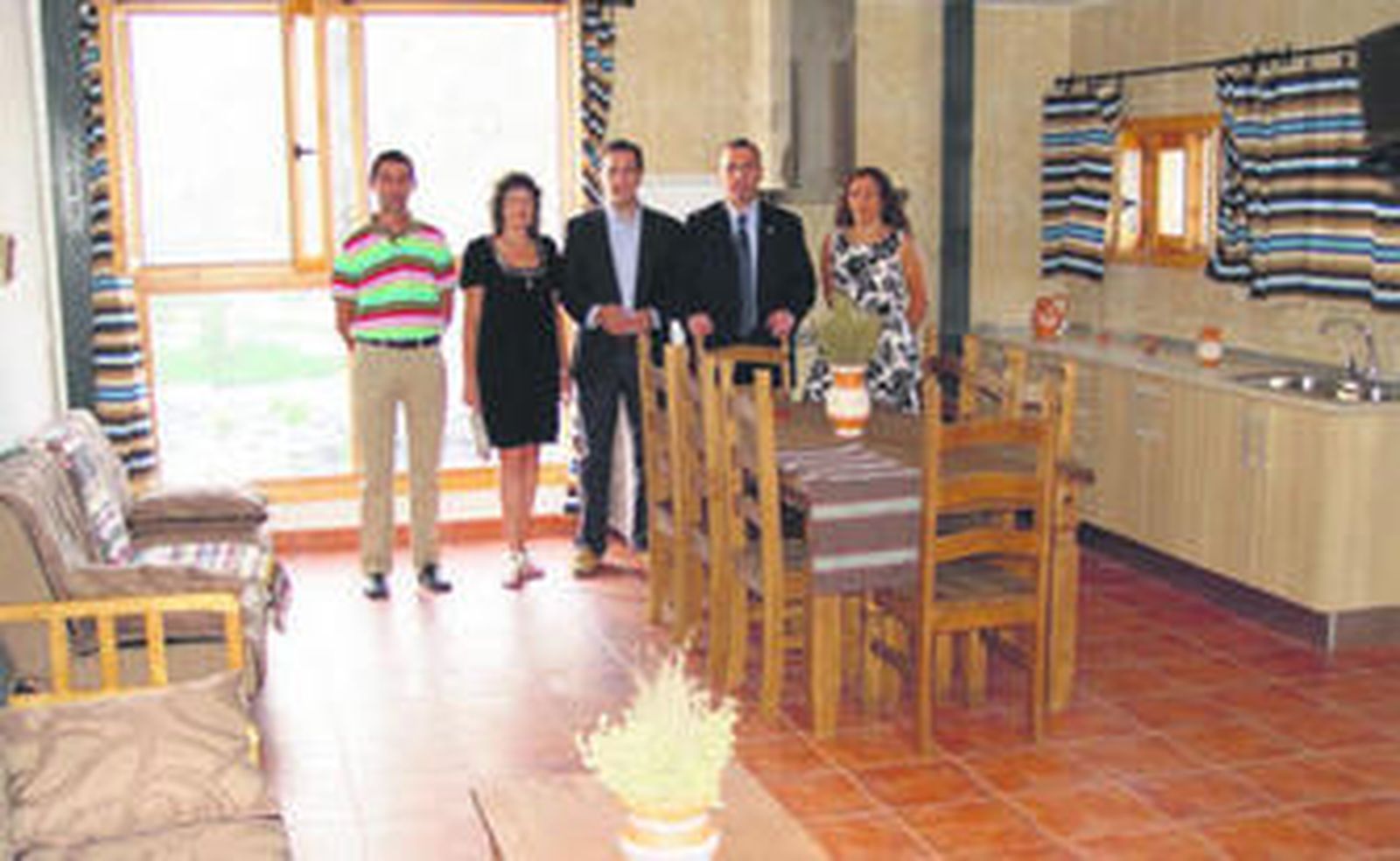 Dentro del Albergue Rural de Alboloduy.