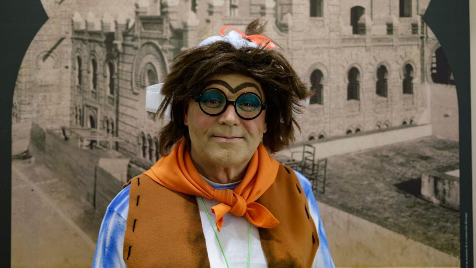 El Tomate en el Carnaval 2023 con la chirigota 'Las comadronas de Villacapona de la Frontera'.