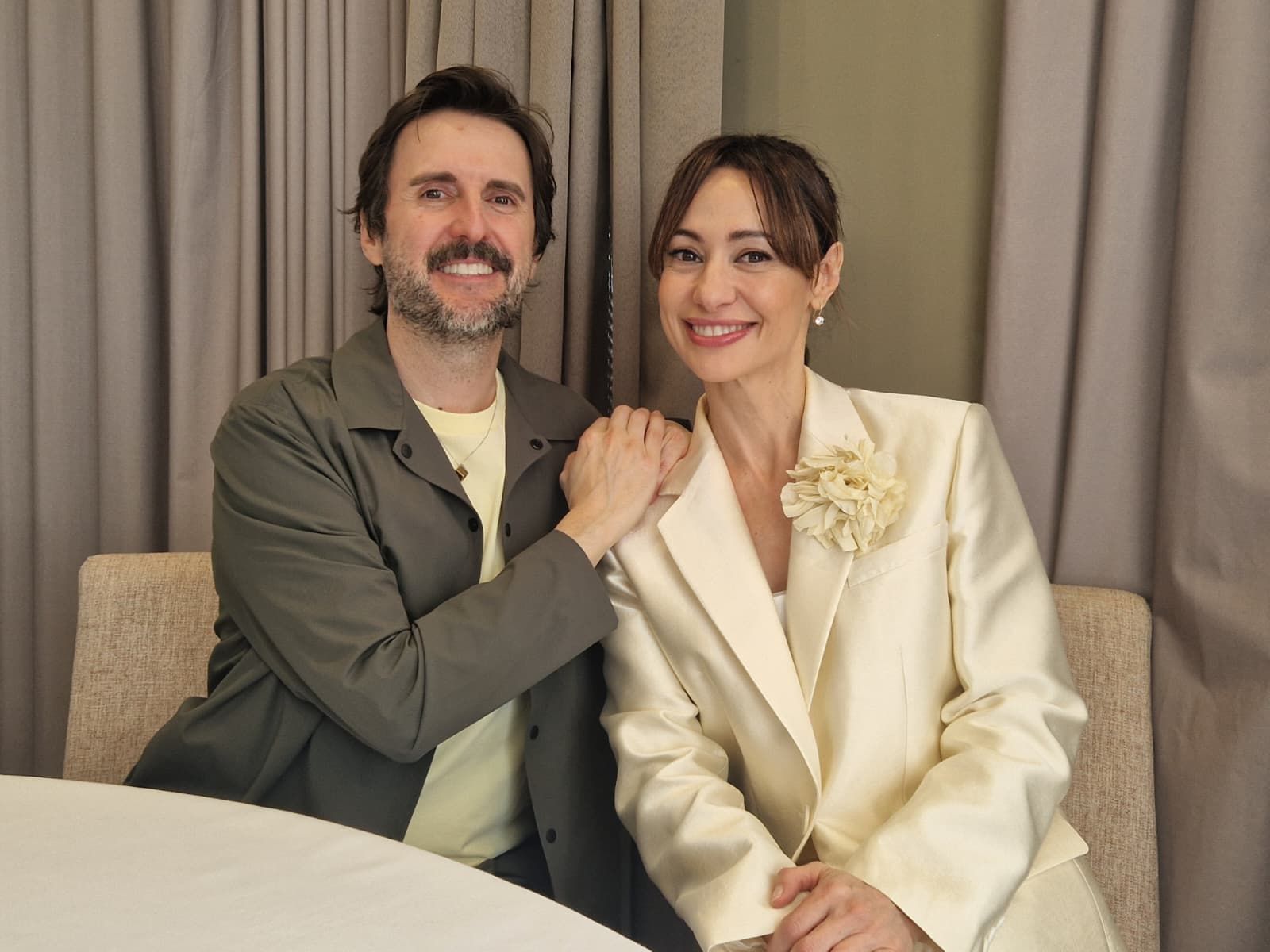 Julián López y Natalia Verbeke presentan la película 'Lapönia' en el Festival de Málaga.