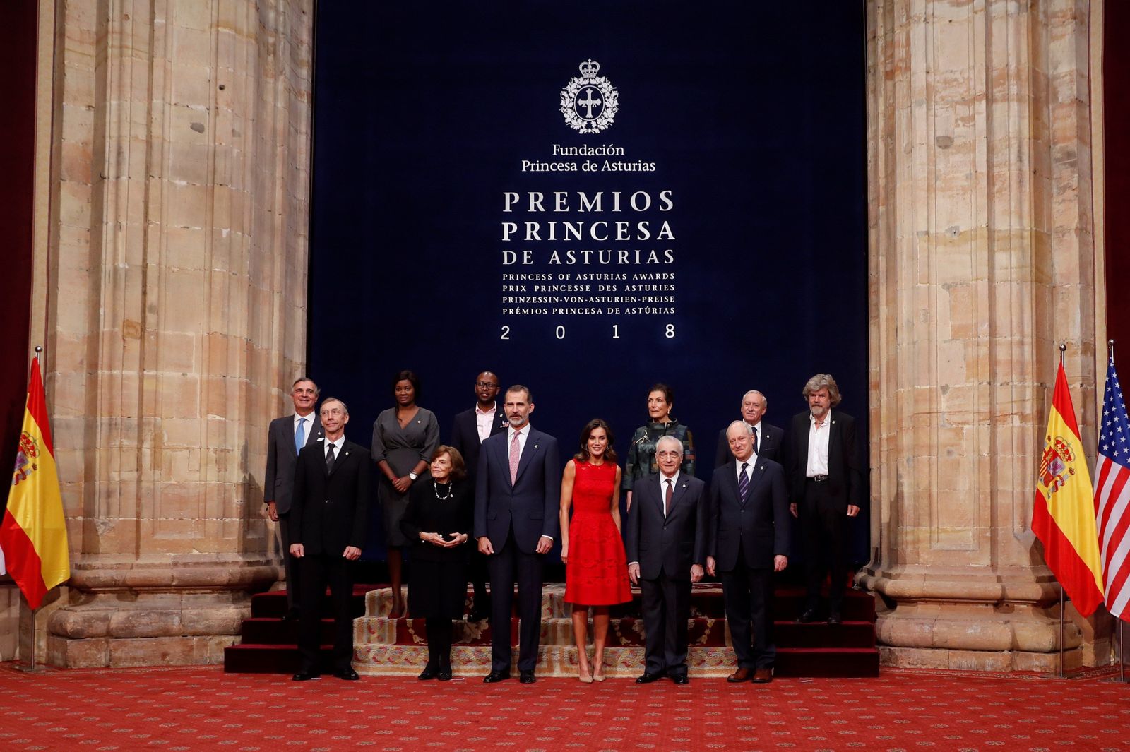 La recepción previa a la entrega de los Princesa de Asturias