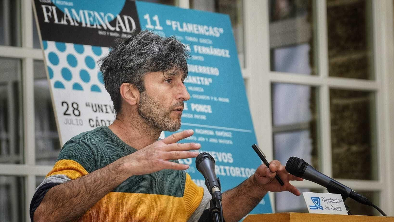Curro Velázquez-Gaztelu, en la presentación de Flamencad.