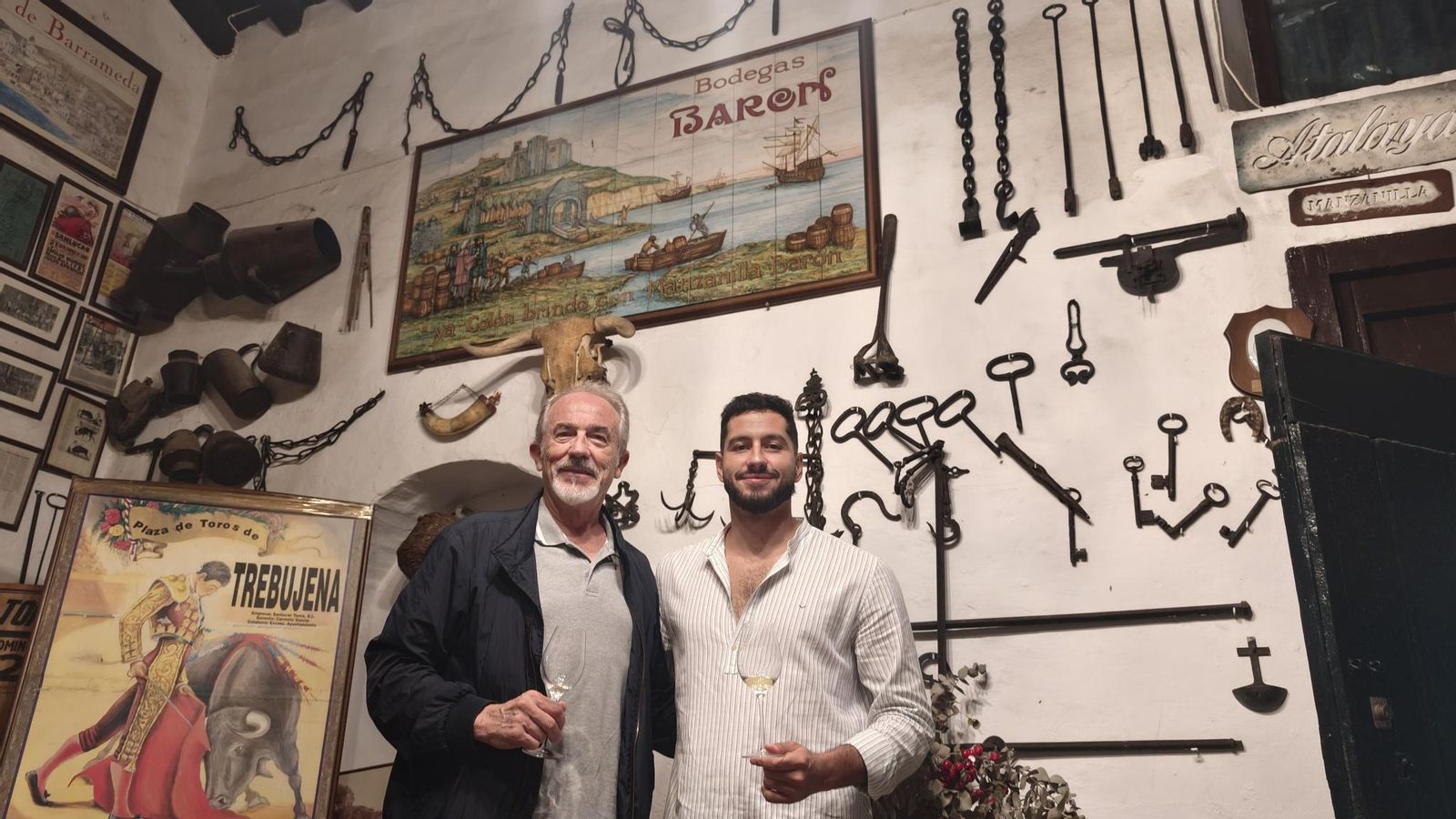 El autor del artículo con José Rodríguez Gutiérrez.