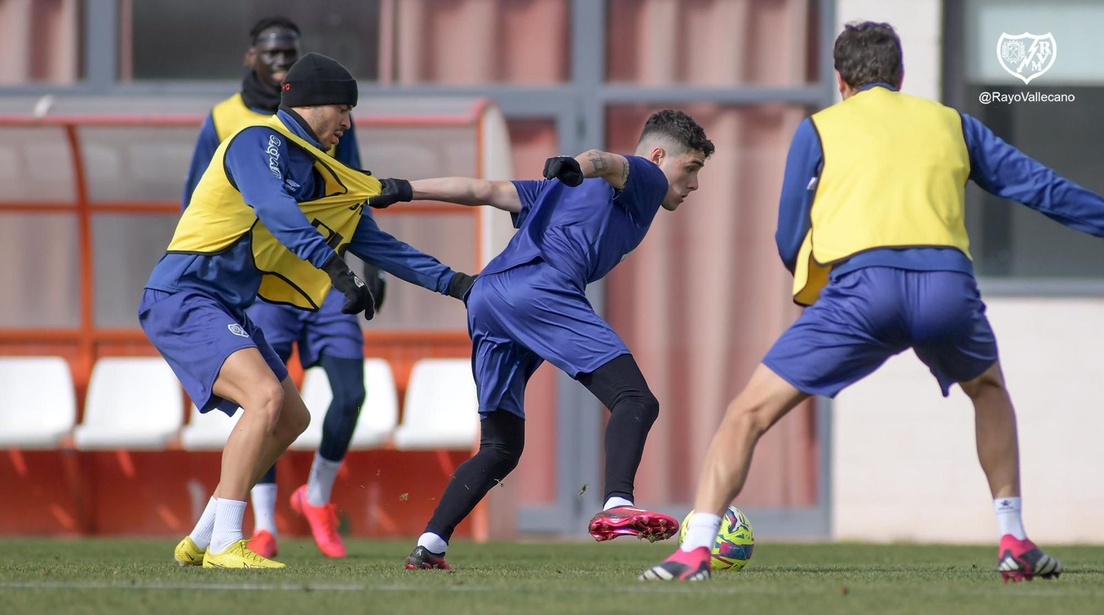 Entrenamiento del Rayo desarrollado el martes.
