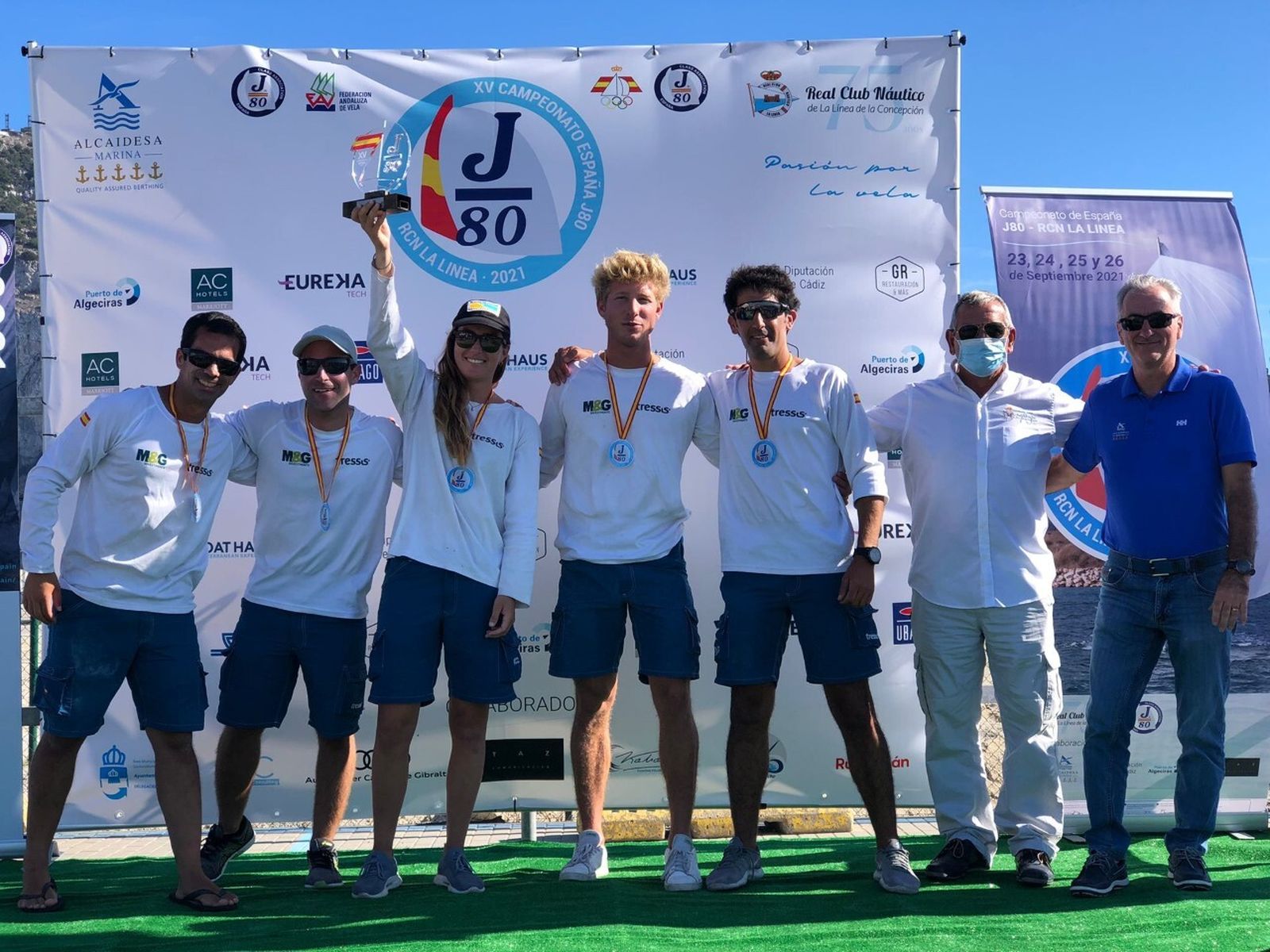 Fotos de la jornada del domingo en el XV Campeonato de España de J80 en La Línea