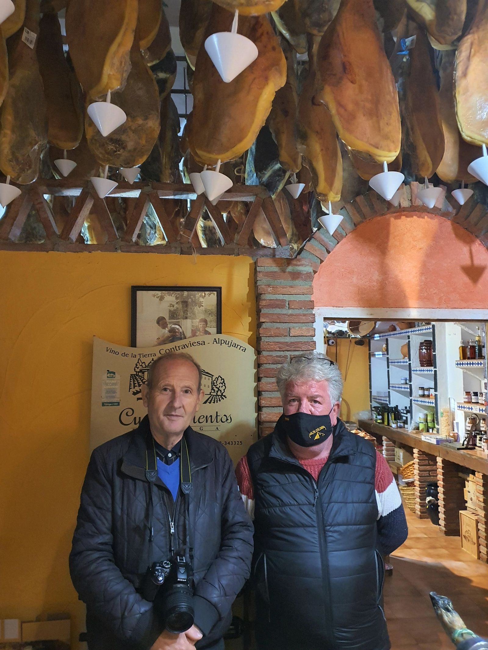 Rafael Vílchez con su amigo José Muñoz