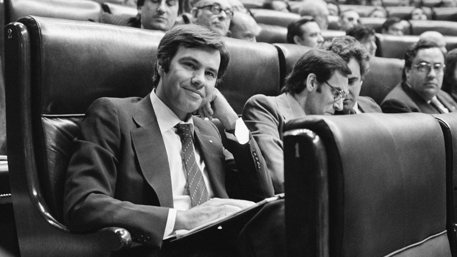 El expresidente Felipe González de joven.