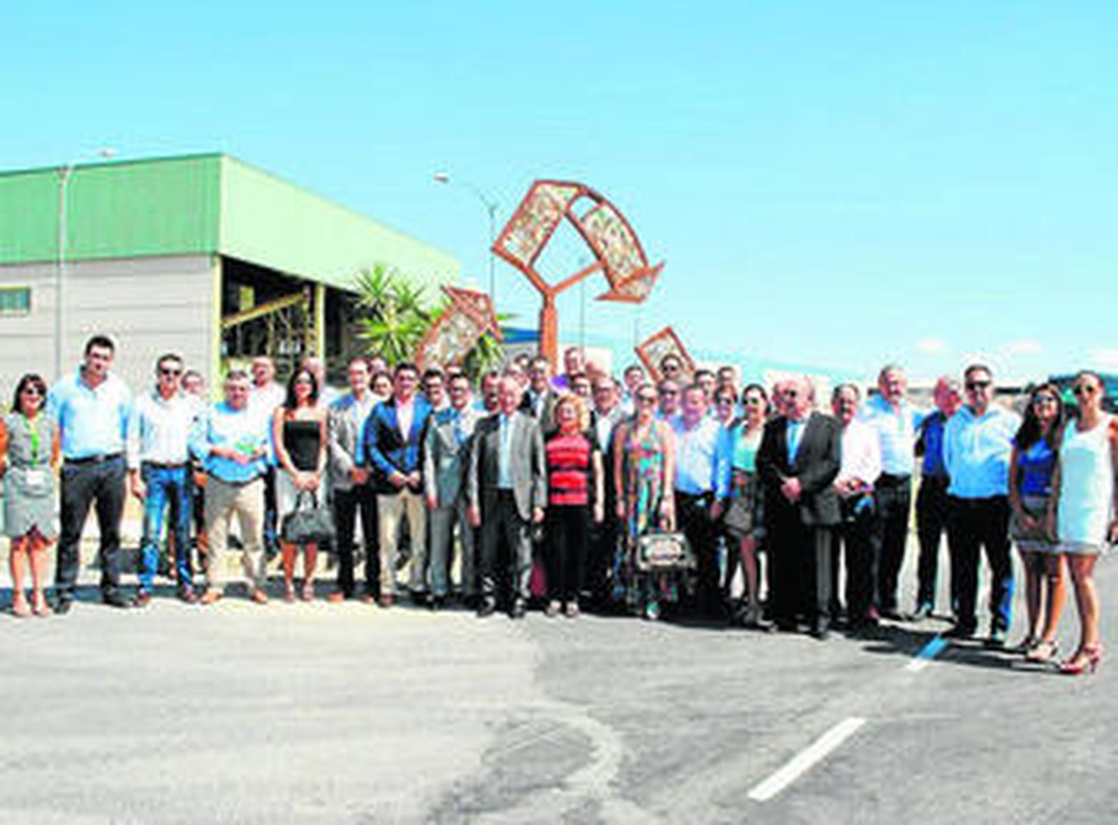 Alcaldes del Levante, Almanzora y Los Vélez durante la inauguración del nuevo vaso de vertido en La Terdiguera.